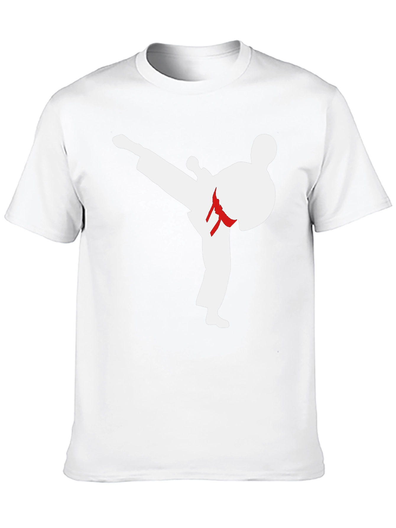 Black Karate Kick Graphic T-Shirt - Black view 10