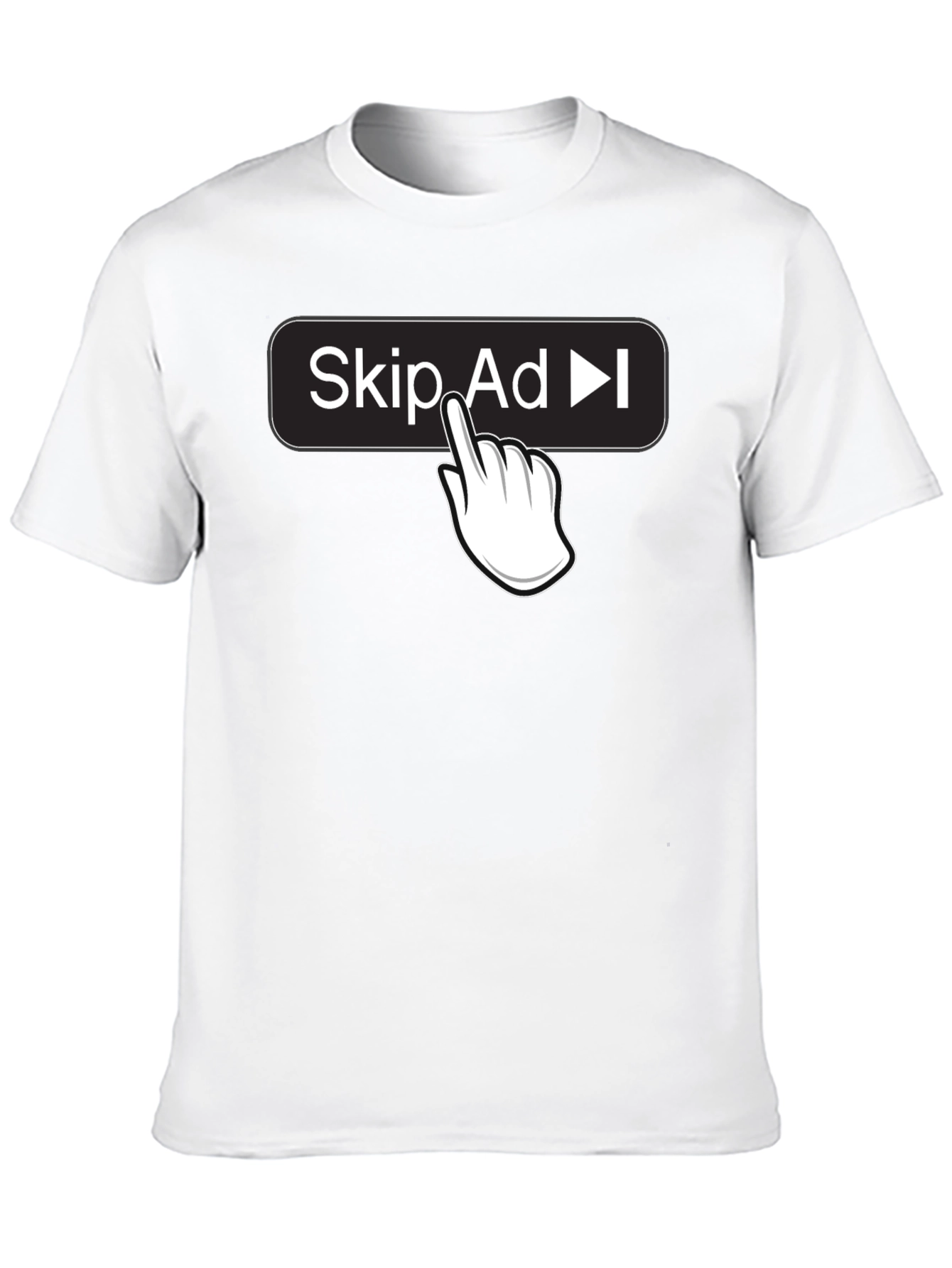 Black Skip Ad Funny Humor Novelty T-Shirt view 10