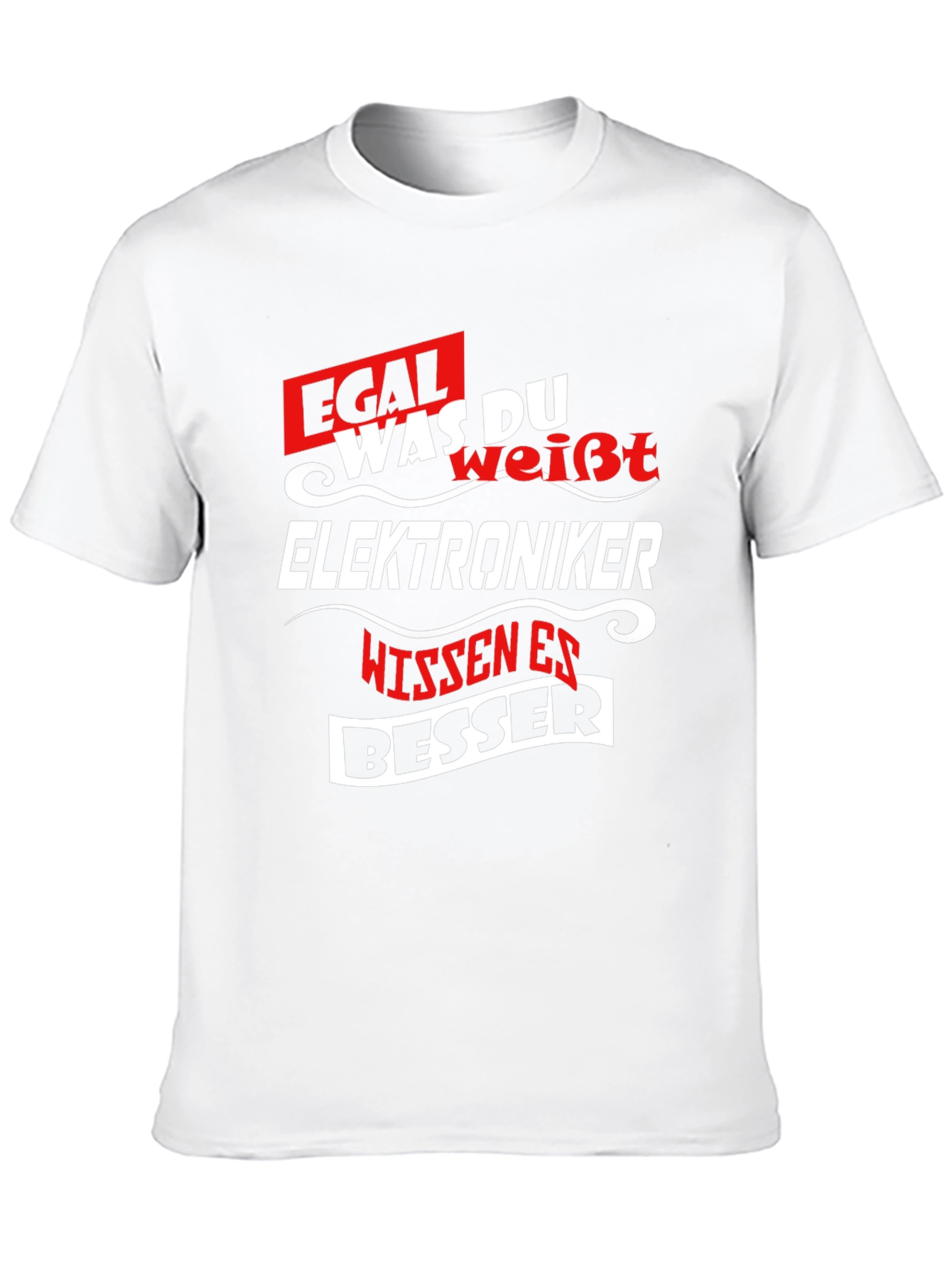 Black Electronics Expert T-Shirt - Egal Was Du WeiBt view 10