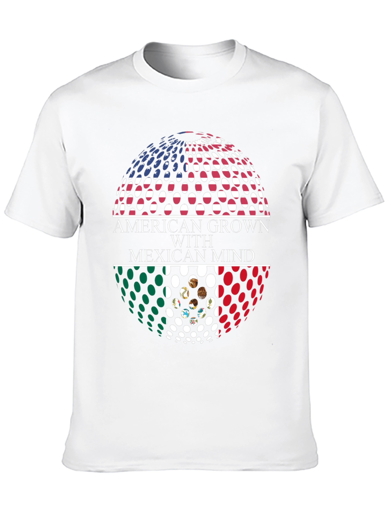 Black American Grown with Mexican Mind Graphic T-Shirt view 10