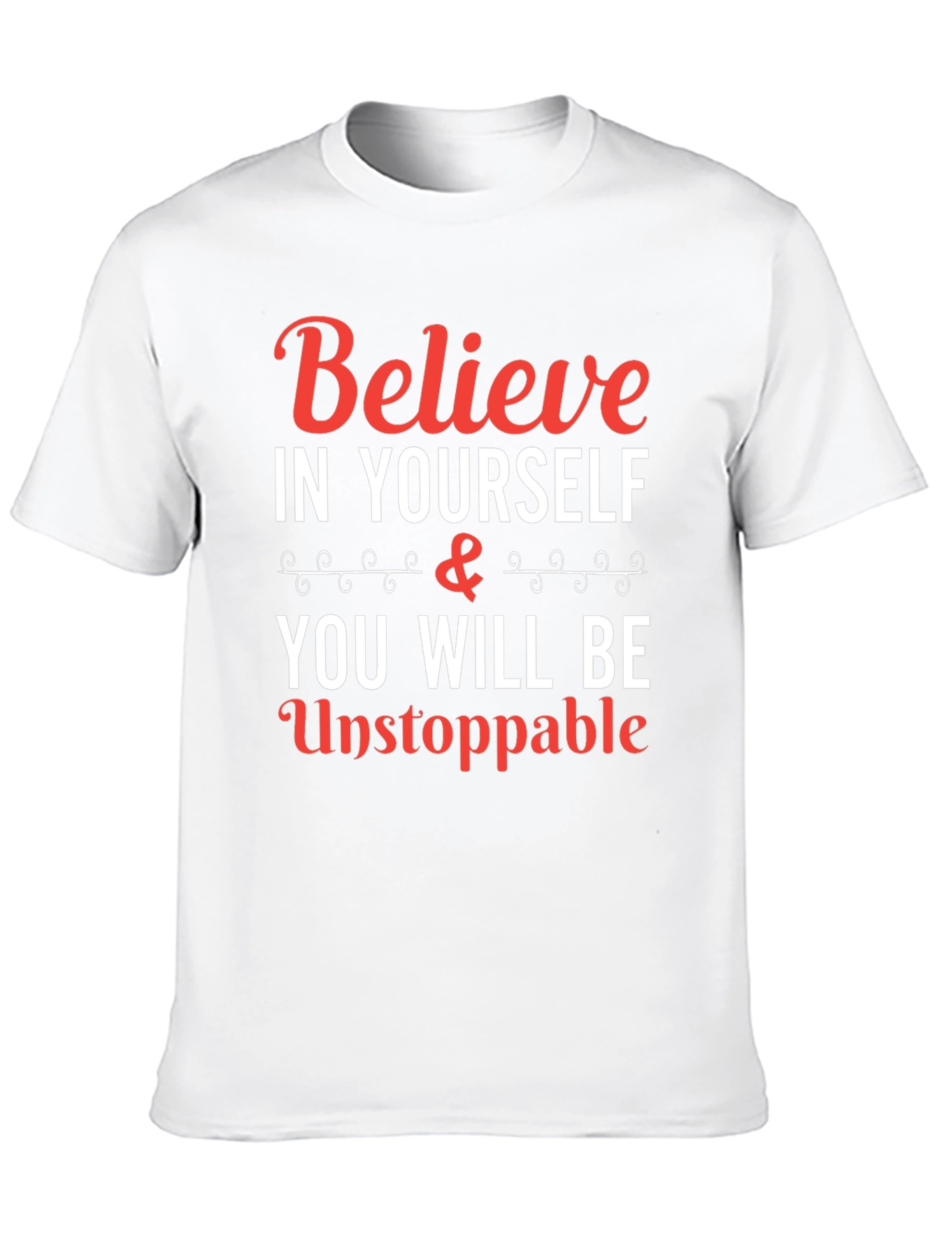 Black Believe in Yourself T-Shirt - Inspirational Graphic Tee view 10