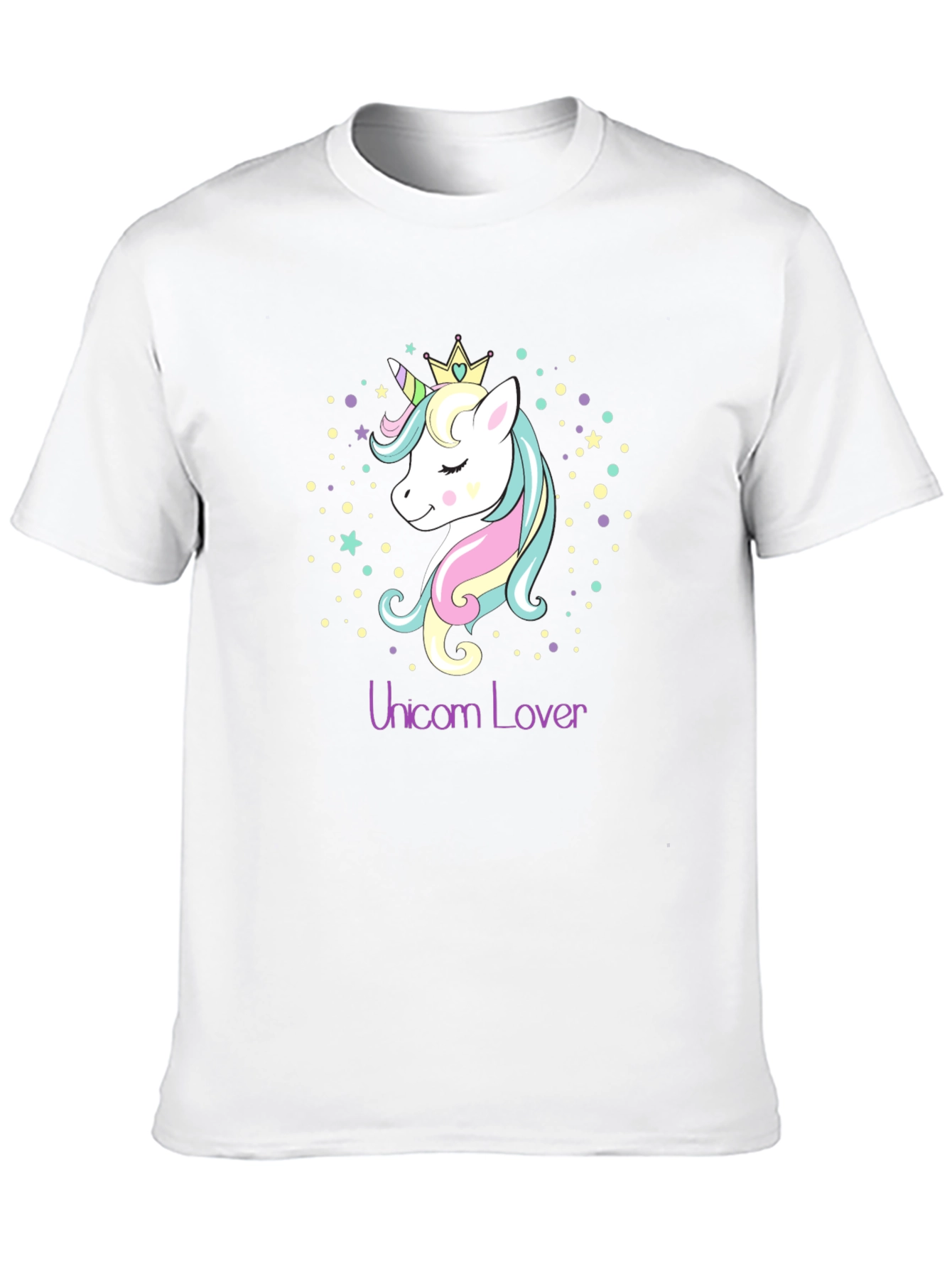 Black Unicorn Lover Black T-Shirt Graphic Tee view 10