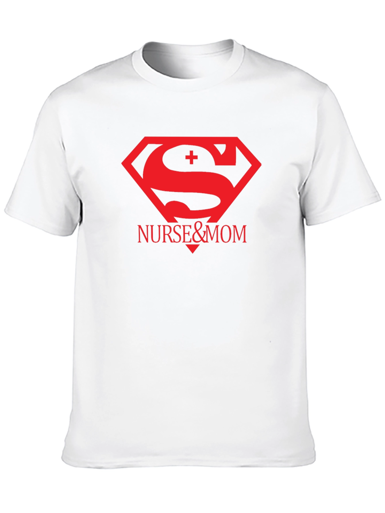 Black Nurse & Mom Superhero T-Shirt view 10
