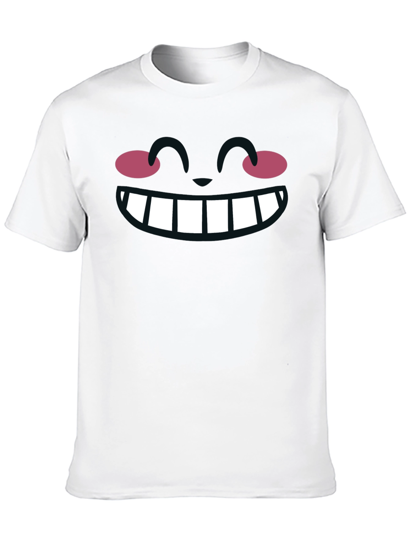 Black Funny Cartoon Face Graphic T-Shirt view 10