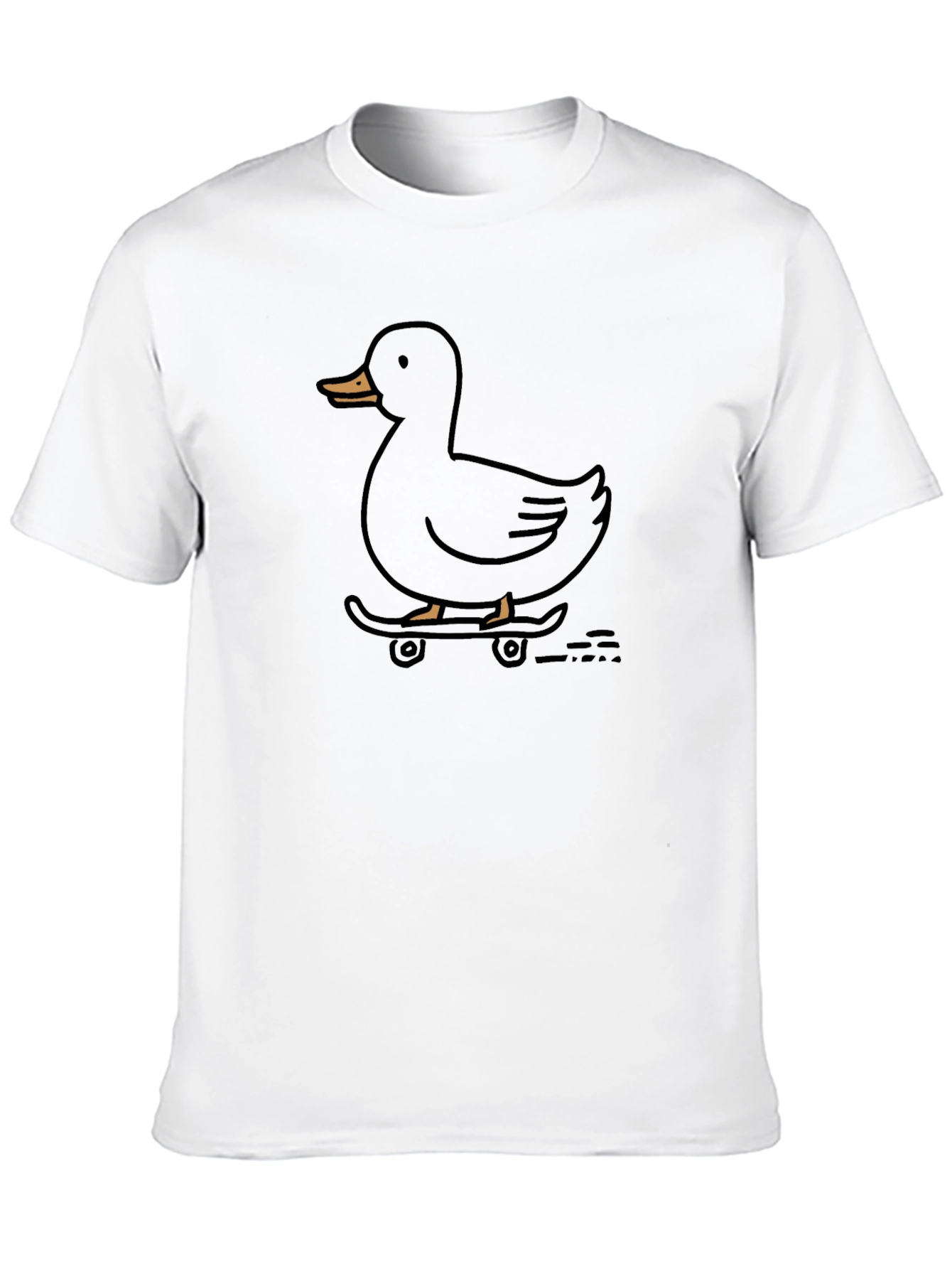 Black Duck Skateboarder T-Shirt - Cool Graphic Tee view 10