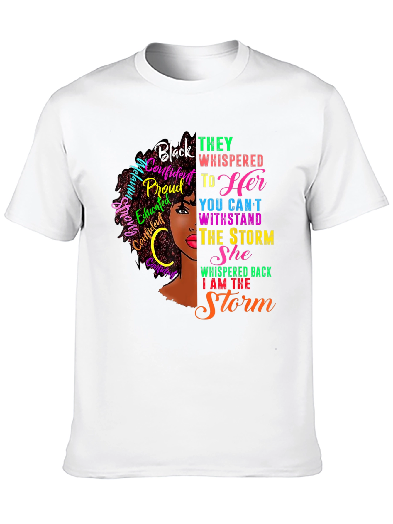 Black Black Confident Woman Graphic T-Shirt view 10