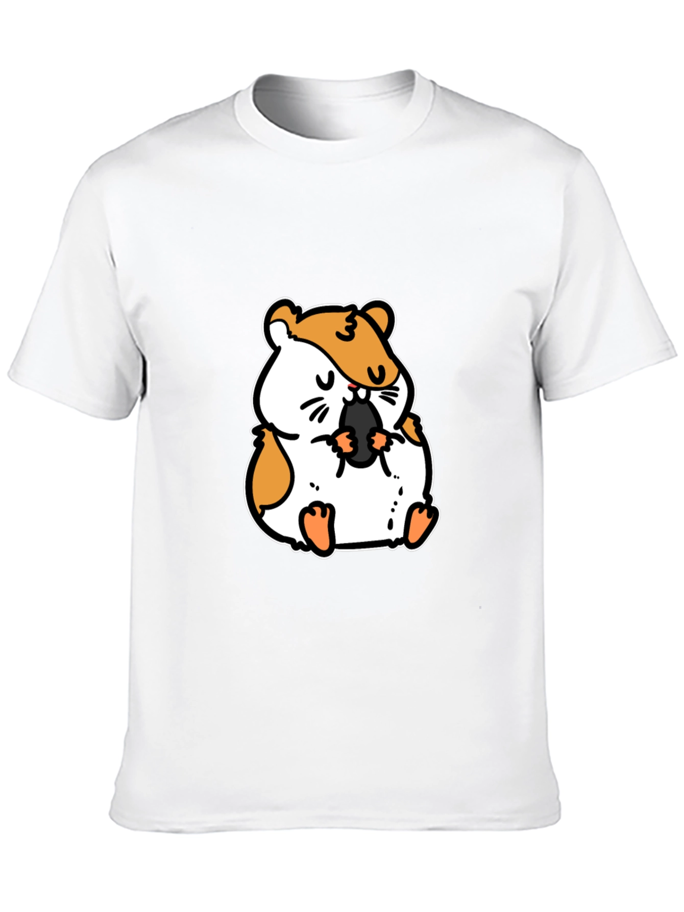 Black Hamster Graphic Tee - Cute Animal T-Shirt view 10