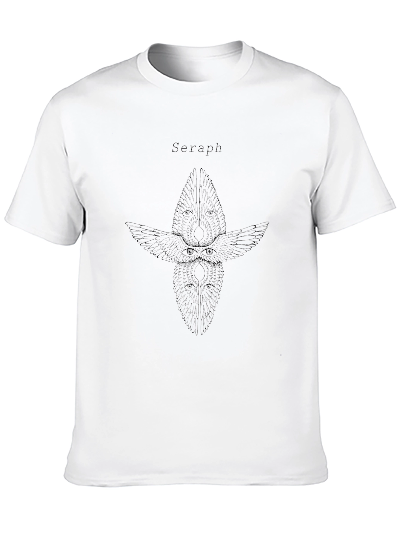 Black Seraph Angelic T-Shirt - Unique Design view 10