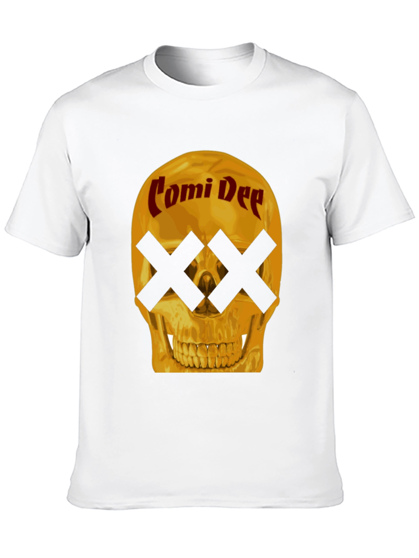 Black Comi Dee Skull T-Shirt - Black Graphic Tee view 10