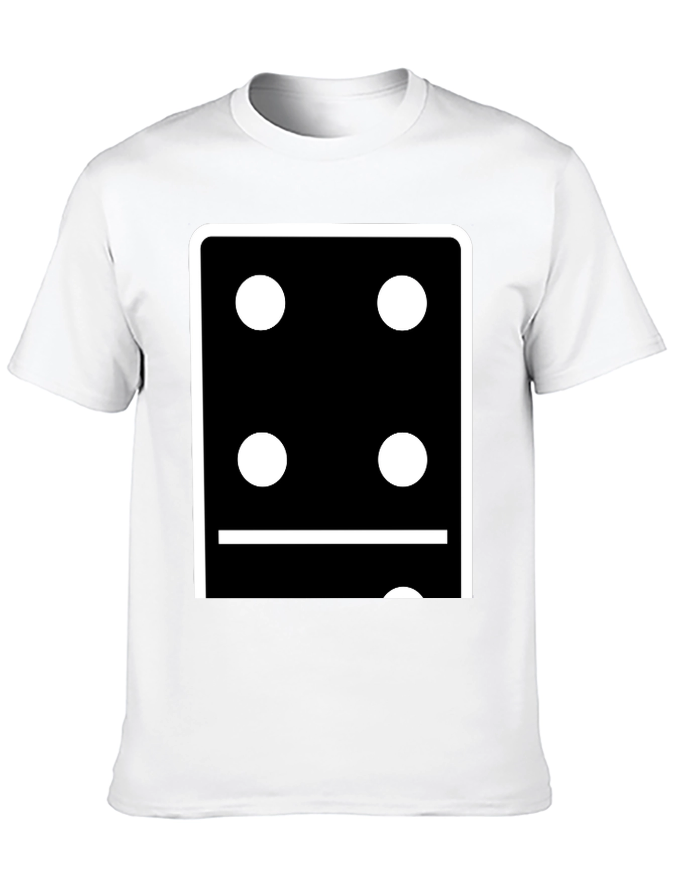 Black Domino Six T-Shirt - Stylish Casual Wear view 10