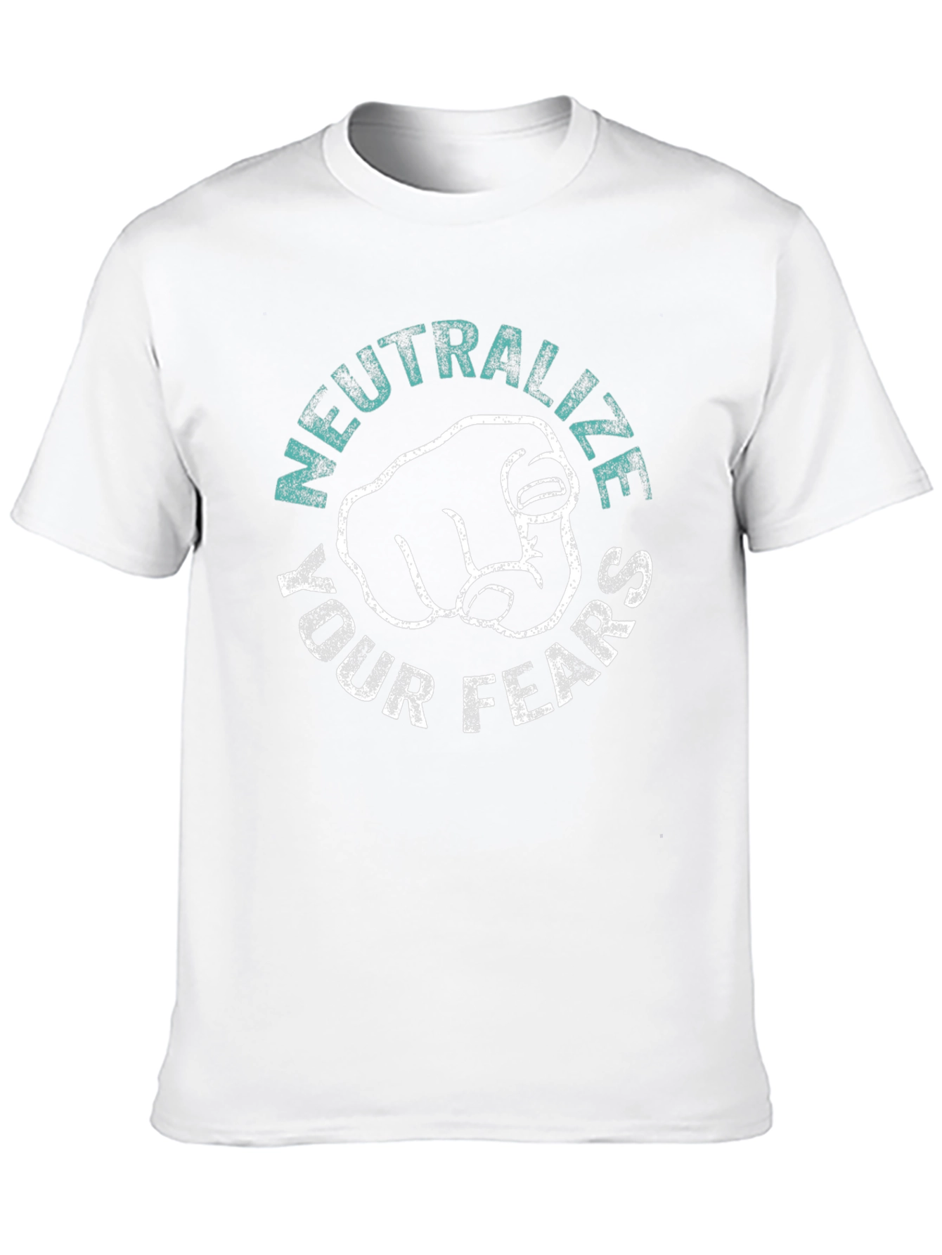 Black Neutralize Your Fears Black Graphic Tee view 10