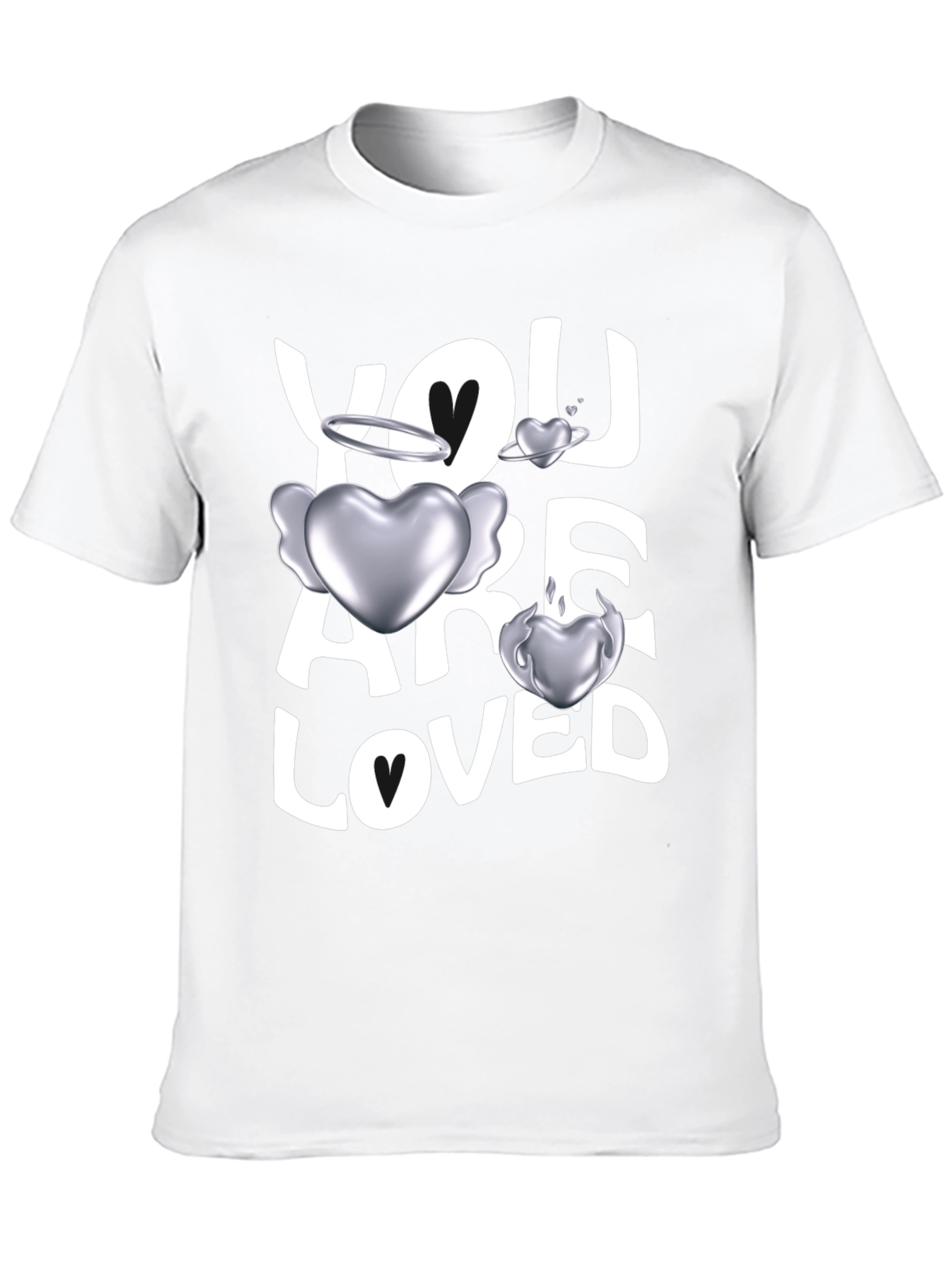 Black You Are Loved Graphic Tee view 10