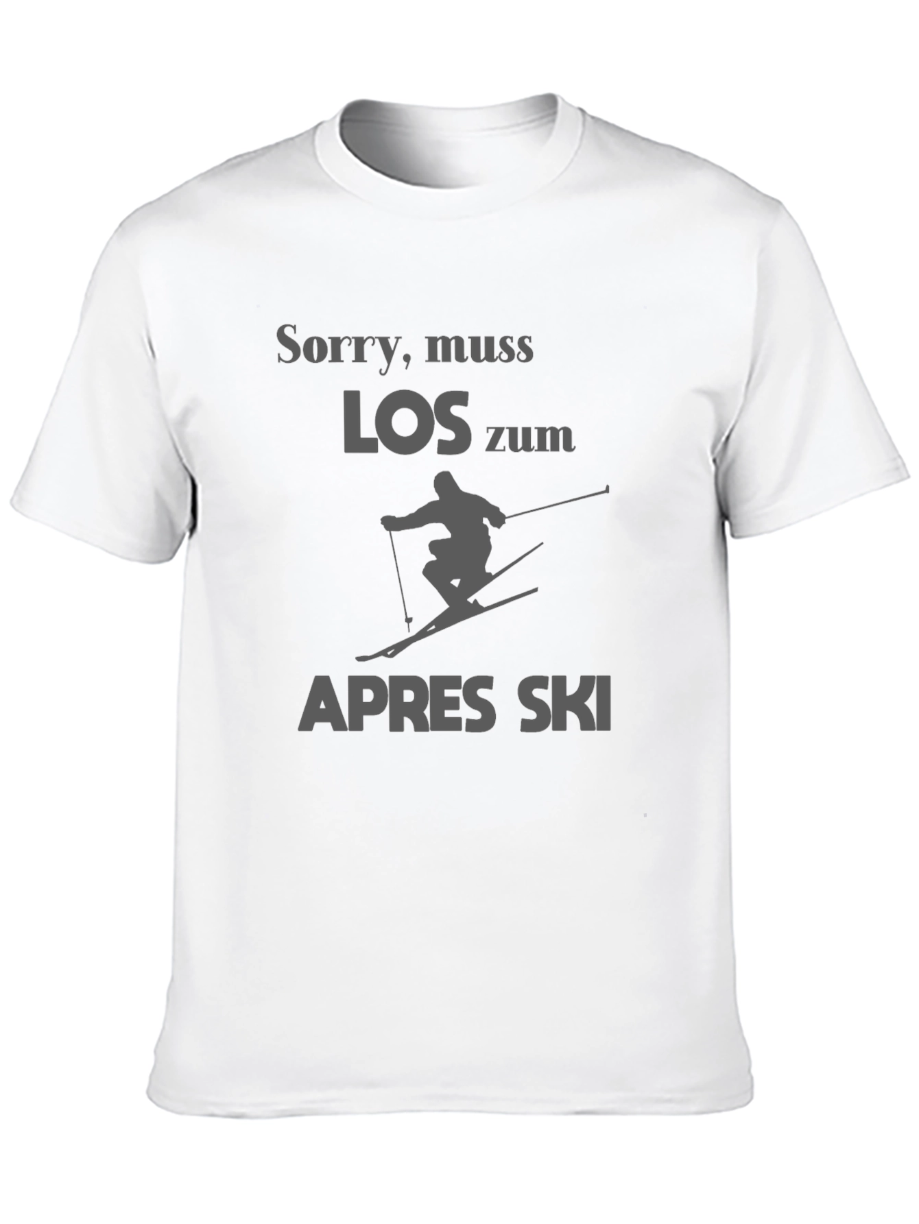 Black Sorry, Muss Los Zum Apres Ski Black T-Shirt view 10