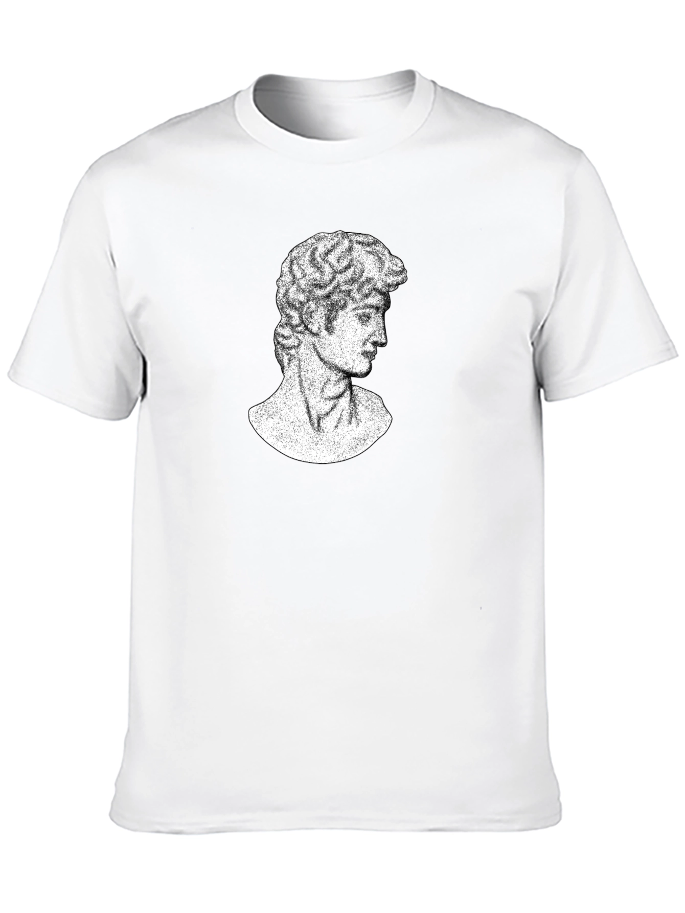 Black David Bust T-Shirt - Classic Art Graphic Tee view 10