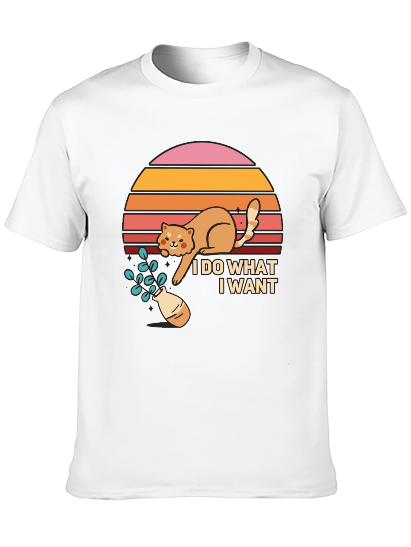 Black I Do What I Want Cat T-Shirt view 10