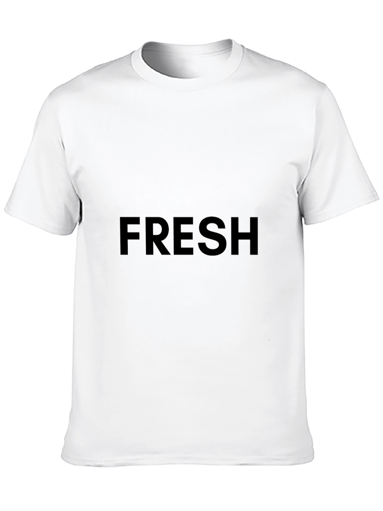 Black Men's Black "FRESH" Graphic Tee - Casual Comfort view 10