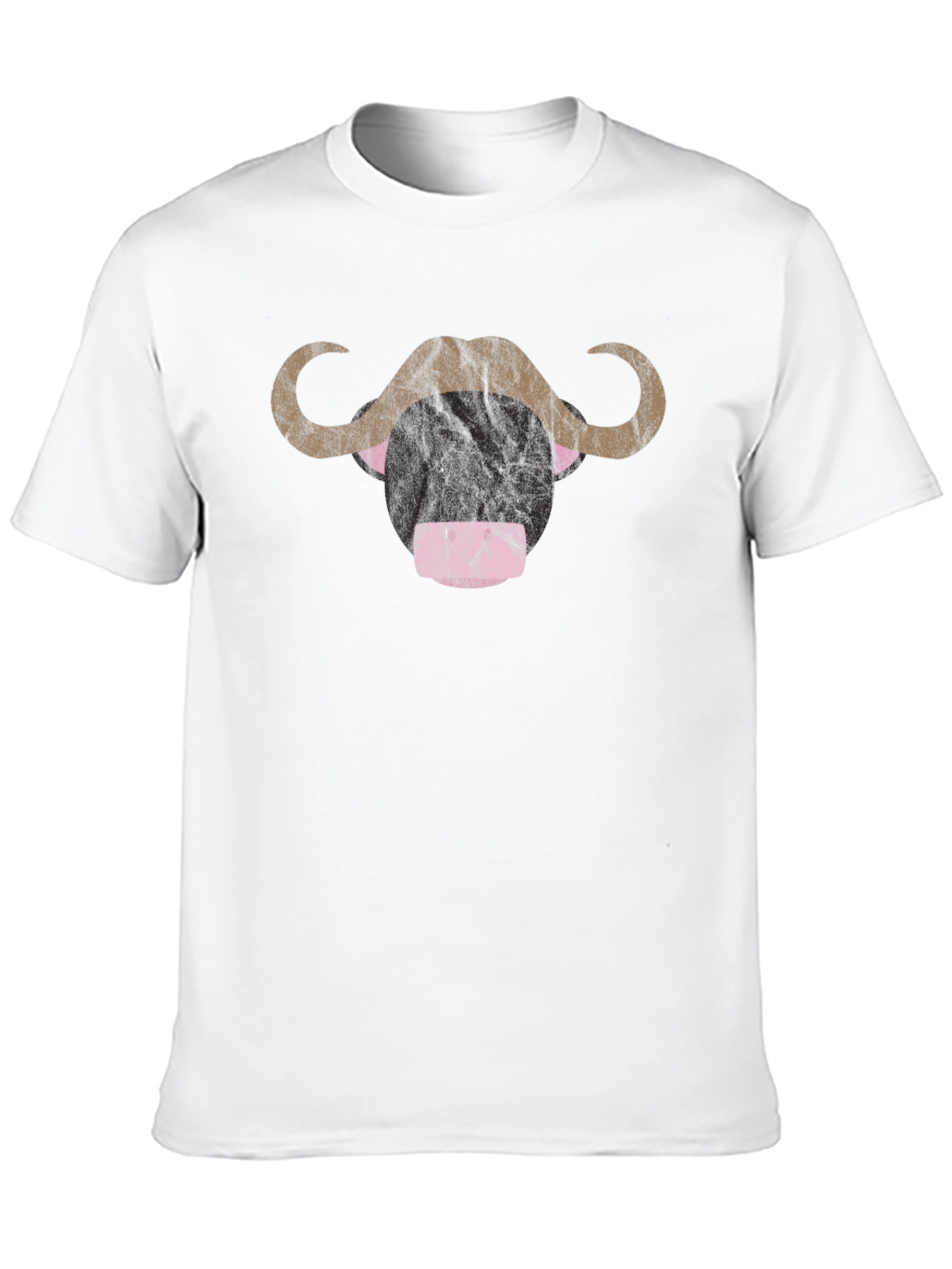 Black Funny Buffalo T-Shirt - Cute Animal Graphic Tee view 10