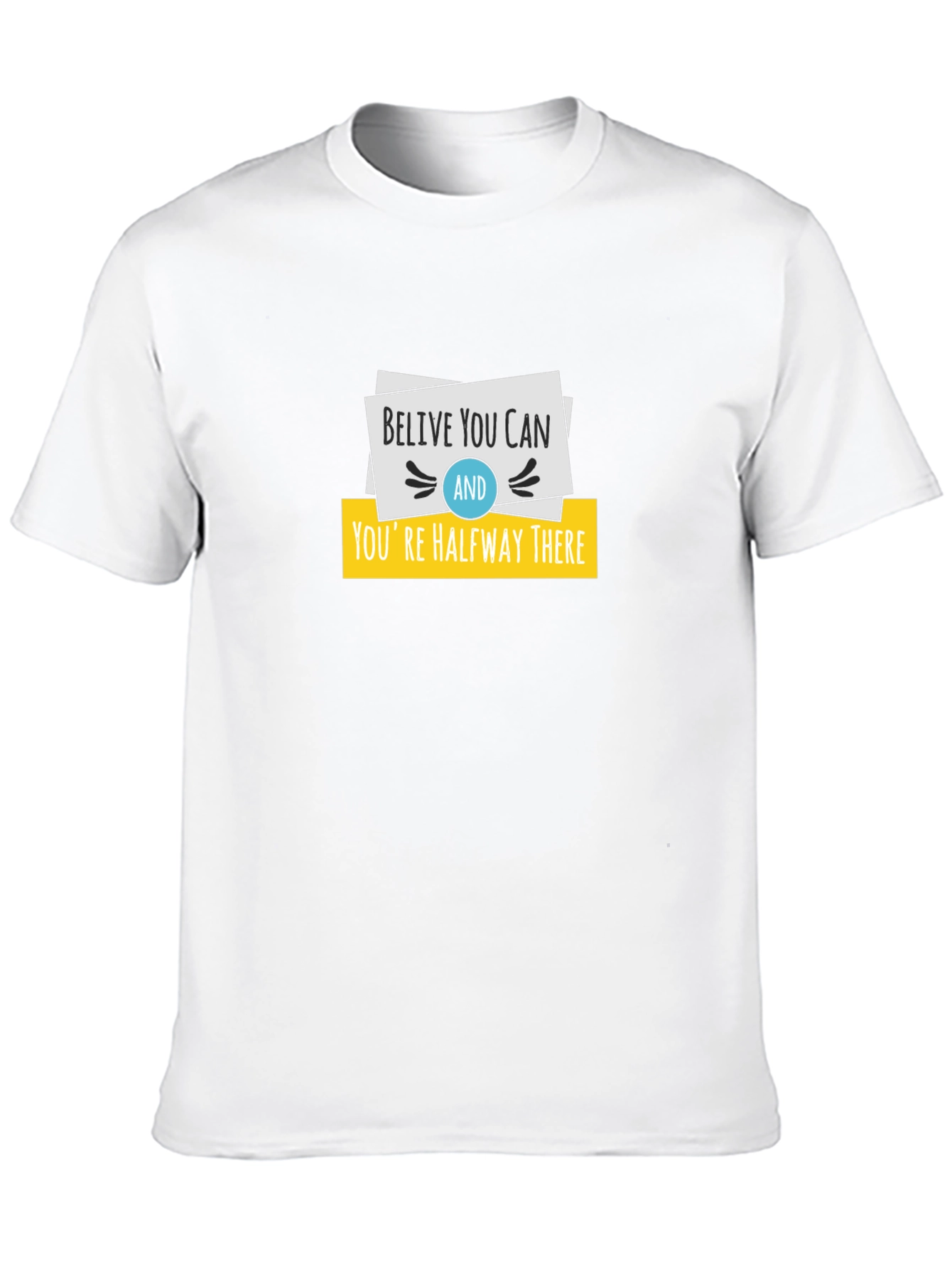 Black Believe You Can T-Shirt - Motivational Design view 10