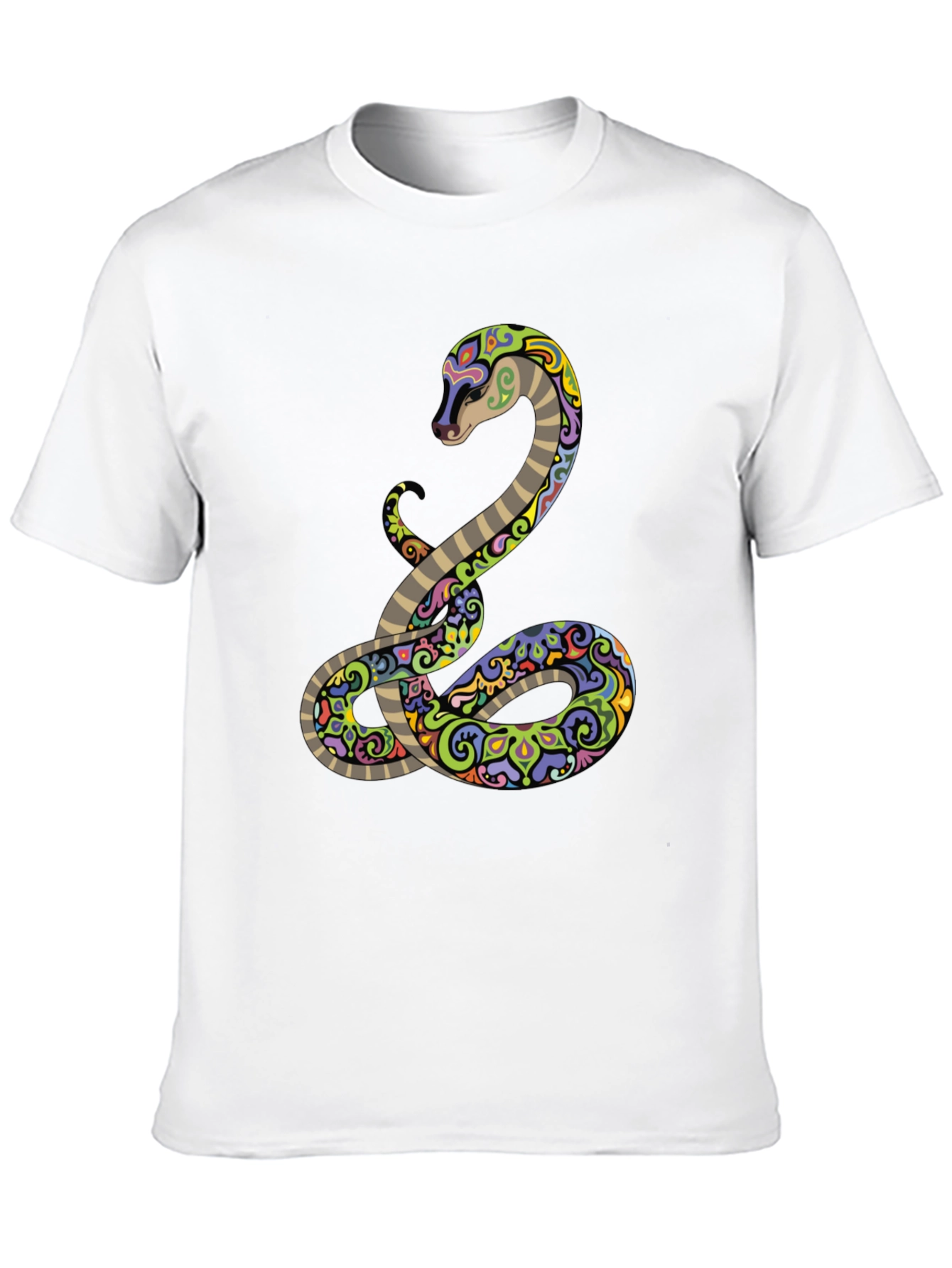 Black Cool Snake Graphic Tee - Black T-Shirt view 10