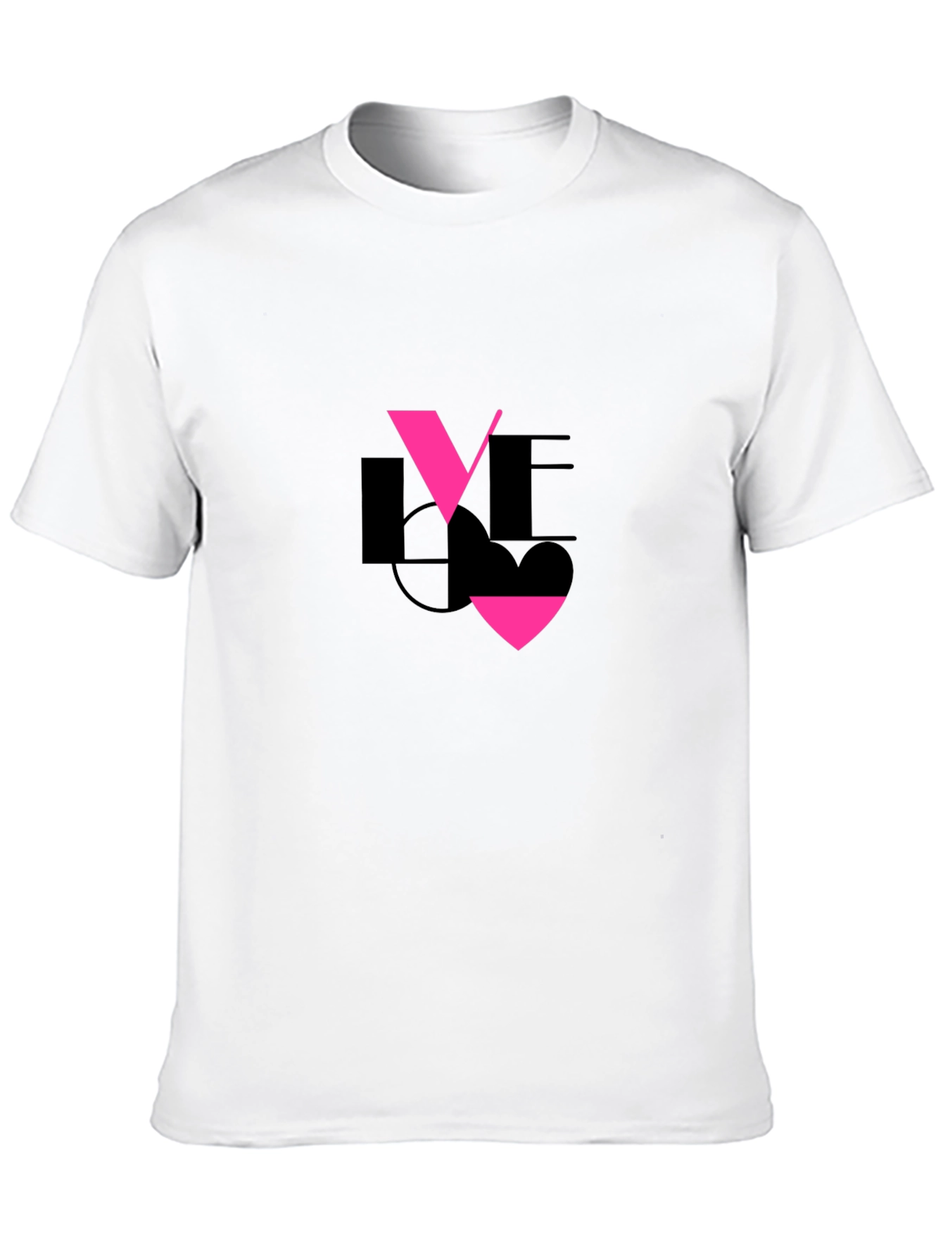 Black Love Graphic Black T-Shirt view 10