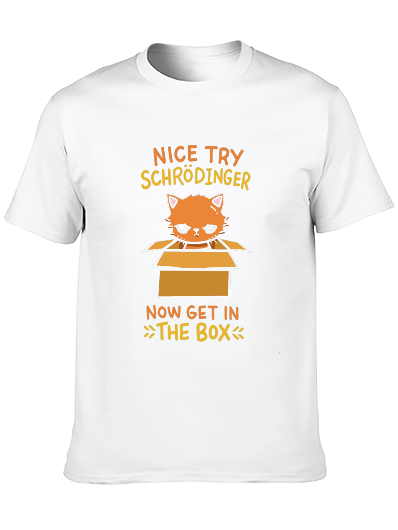 Black Schrödinger's Cat T-Shirt: Funny Science Tee view 10