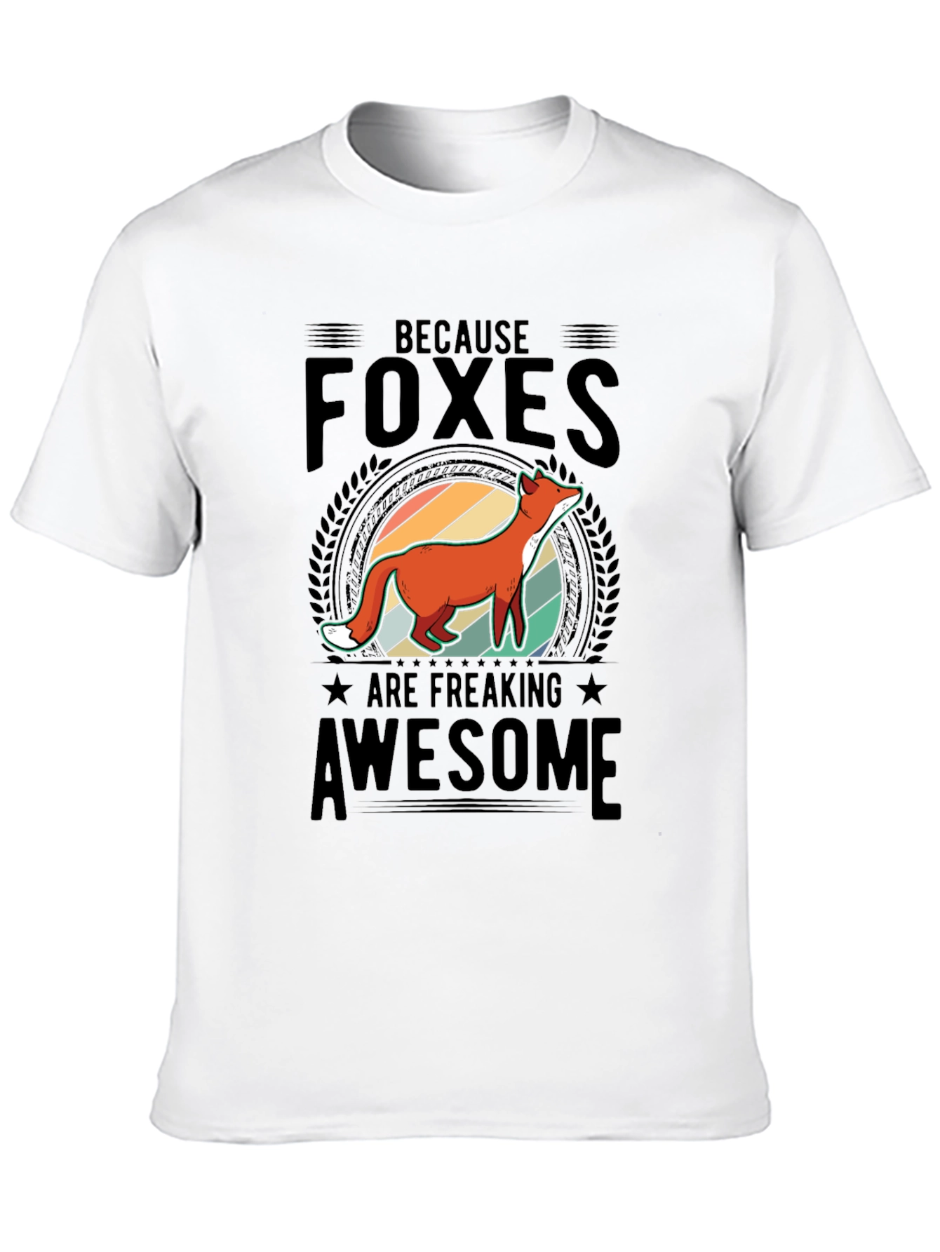 Black Foxes are Awesome Graphic T-Shirt view 10
