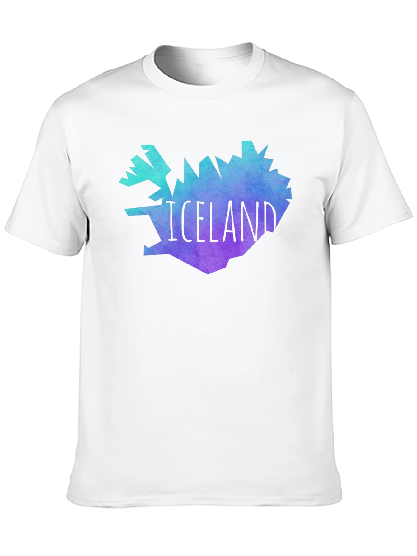 Black Iceland Map Graphic Tee - Black Unisex T-Shirt view 10
