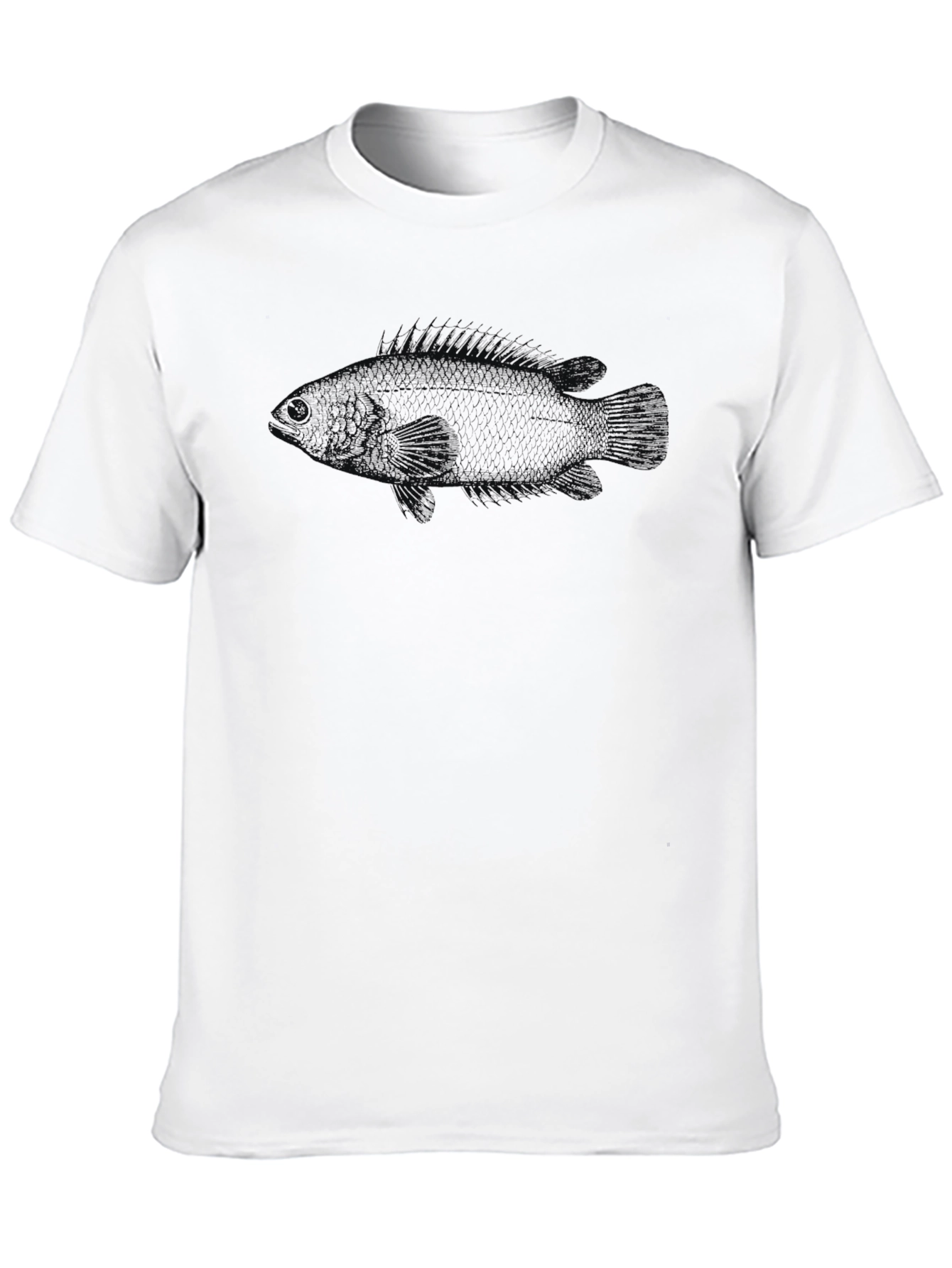 Black Men's Black Fish Graphic Tee - Stylish Comfort view 10