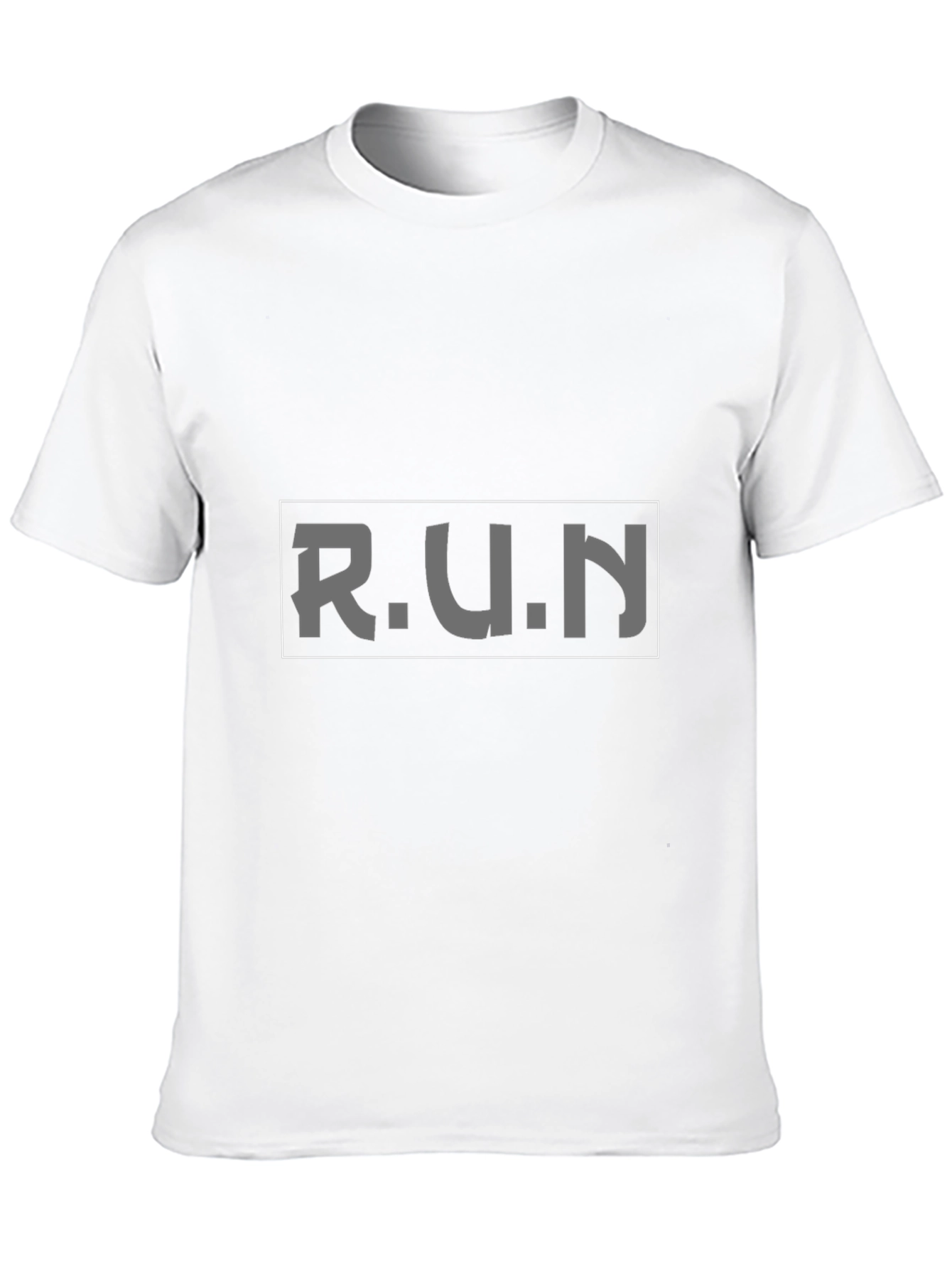 Black Men's Black 'RUN' Graphic Tee - Comfort Fit view 10