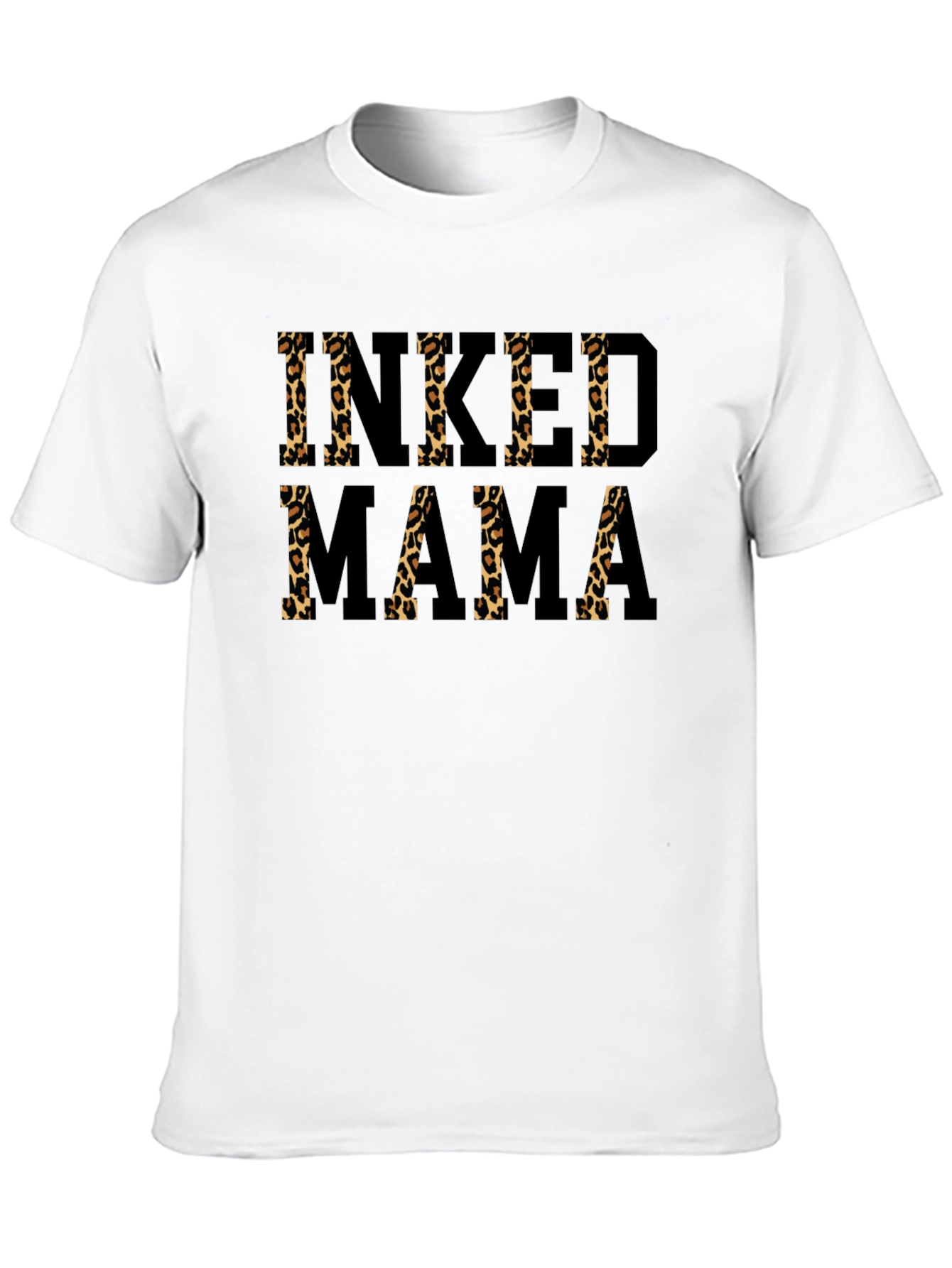 Inked Mama Leopard Print Graphic Tee - 10