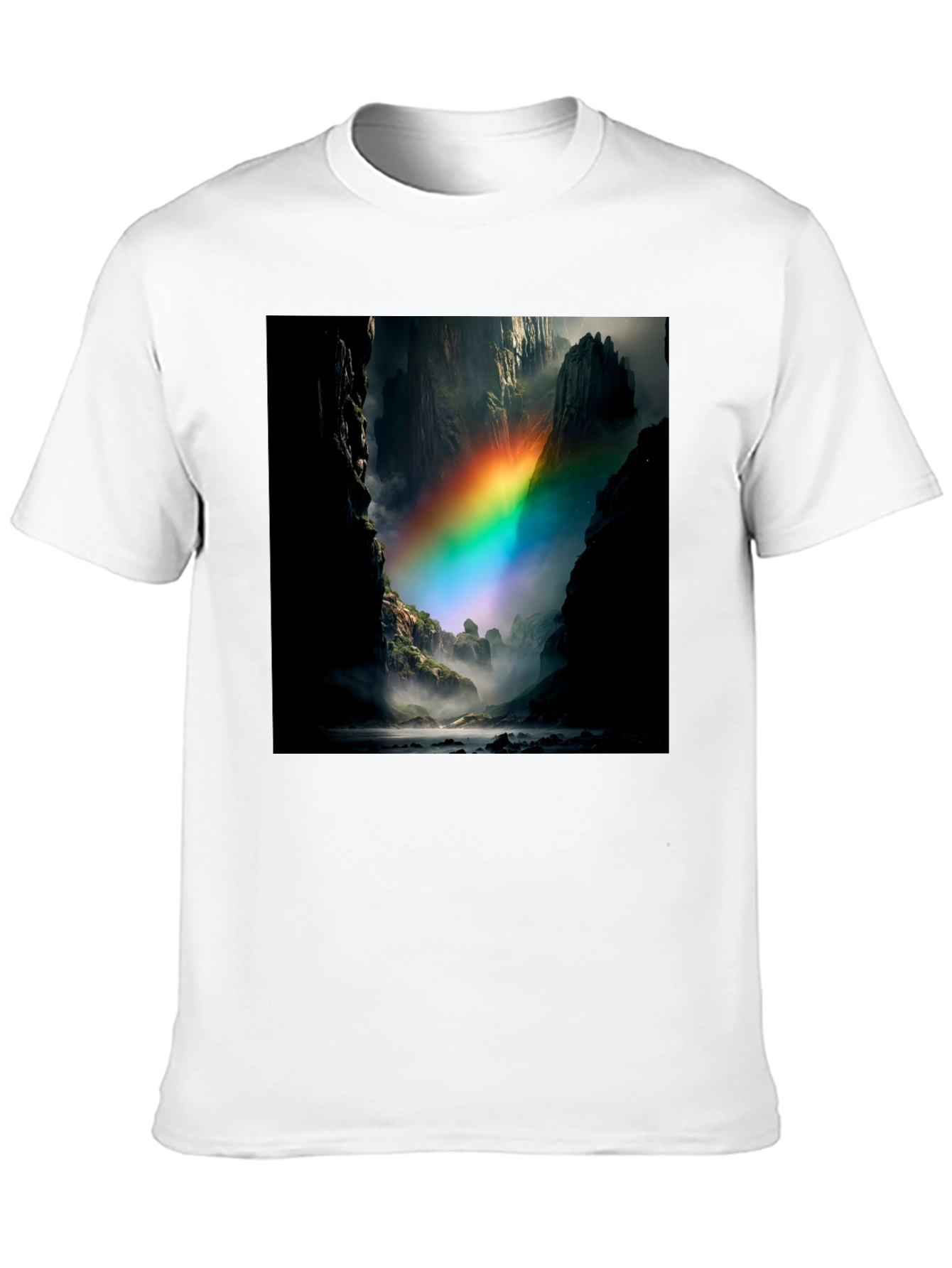 Black Rainbow Mountain T-Shirt view 10