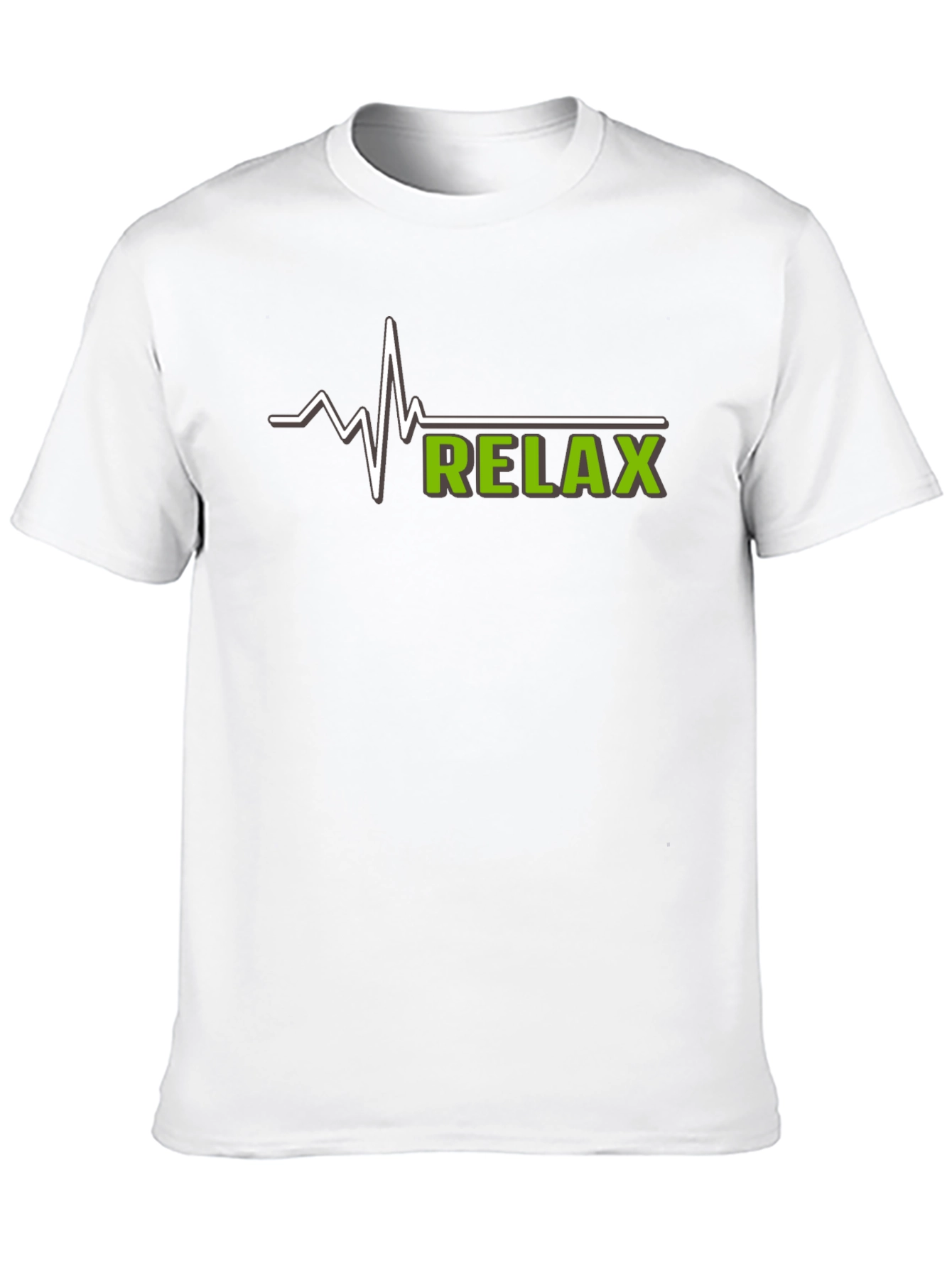 Black Relax Heartbeat T-Shirt - Casual Comfort view 10