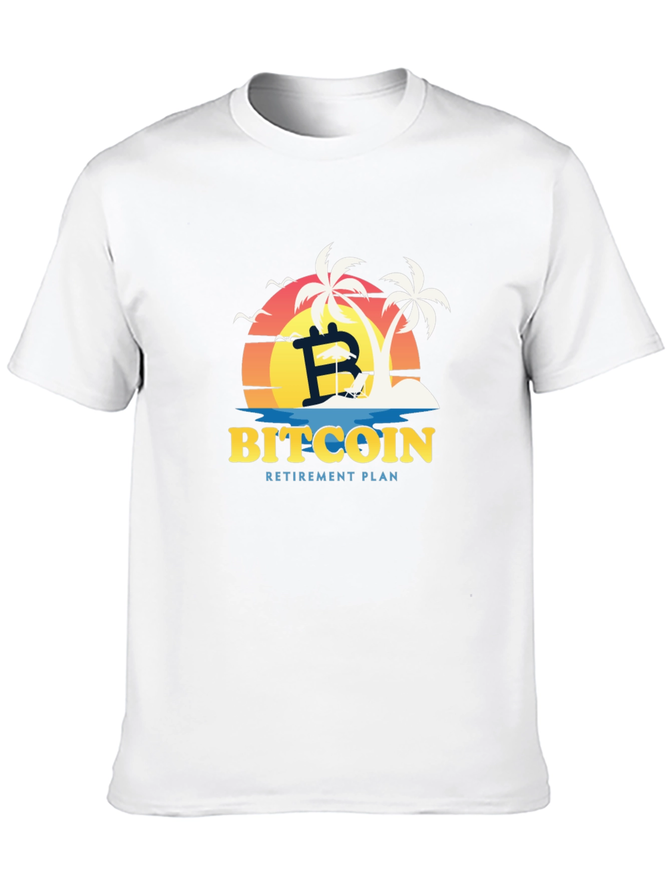 Black Bitcoin Retirement Plan Black T-Shirt view 10