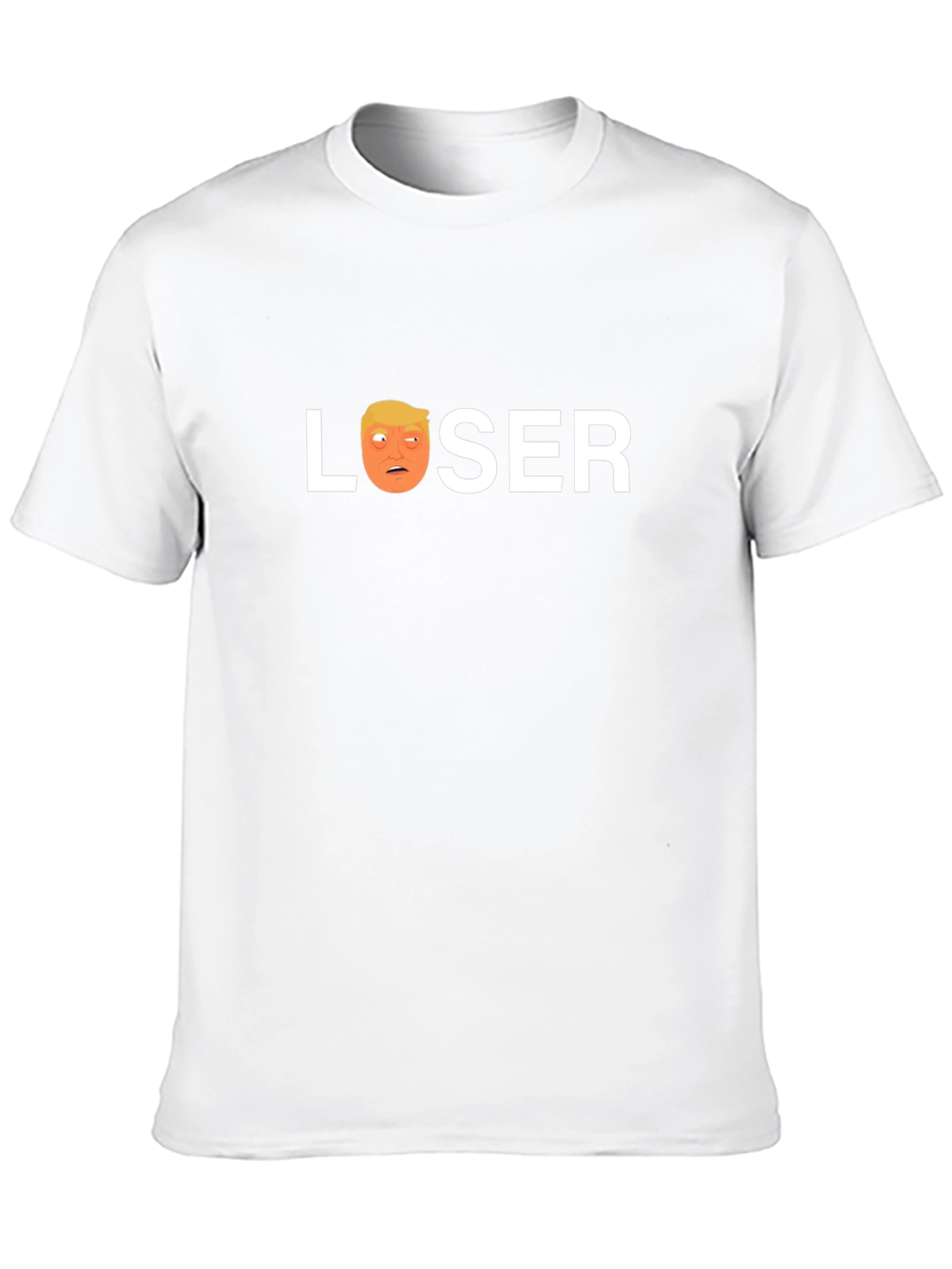 Black Loser Trump Graphic T-Shirt - Black Crew Neck Tee view 10