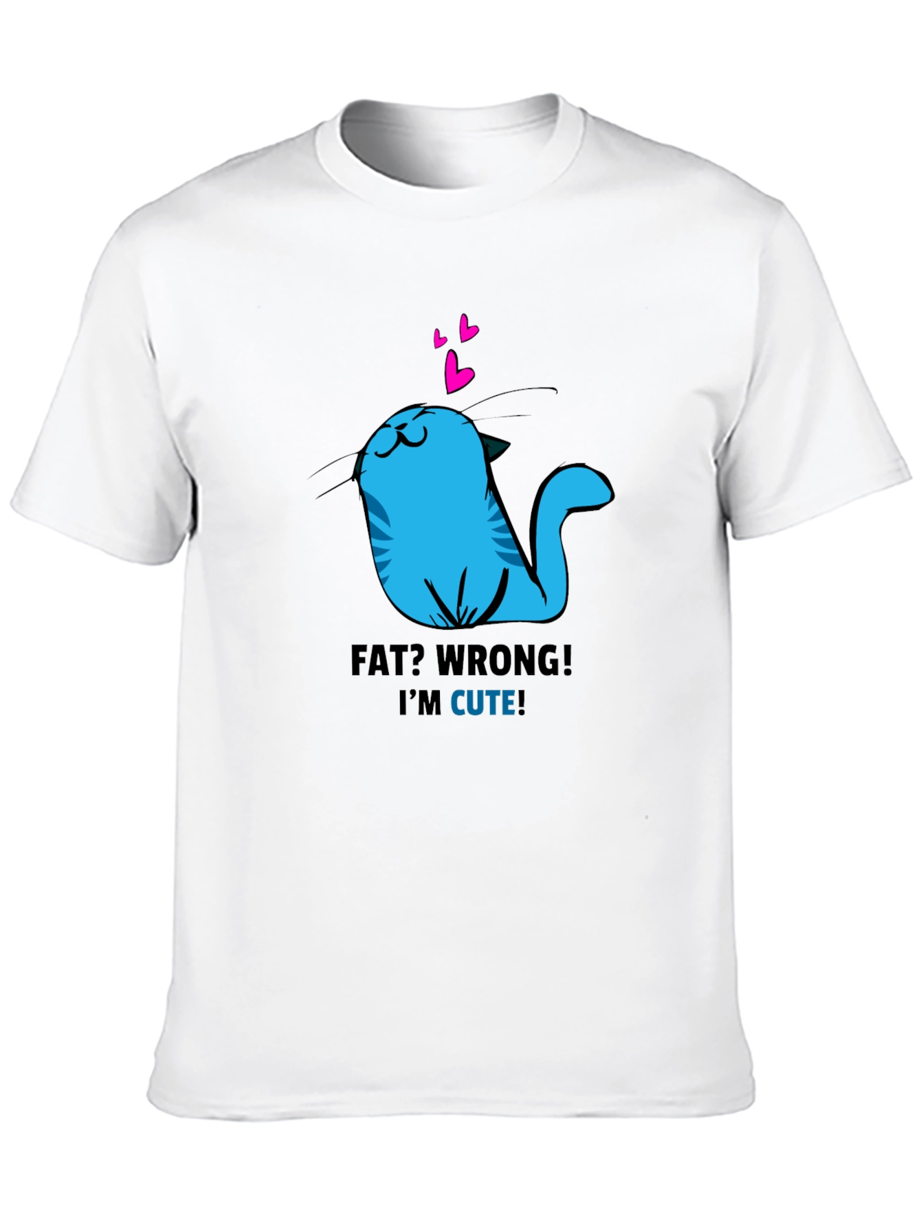 Black Cute Cat Graphic T-Shirt - Funny Kitten Tee view 10