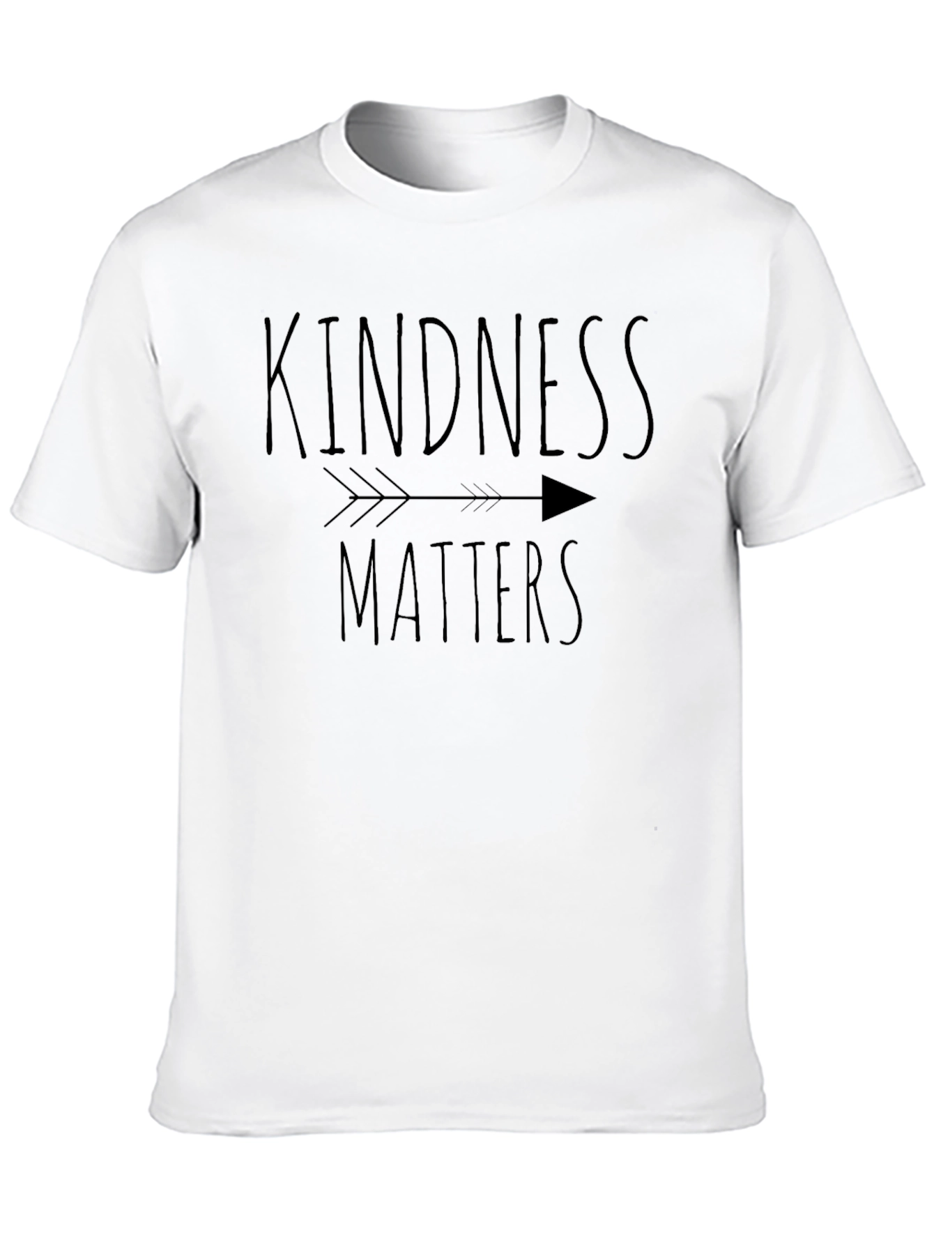 Black Kindness Matters T-Shirt - Arrow Design - Black view 10