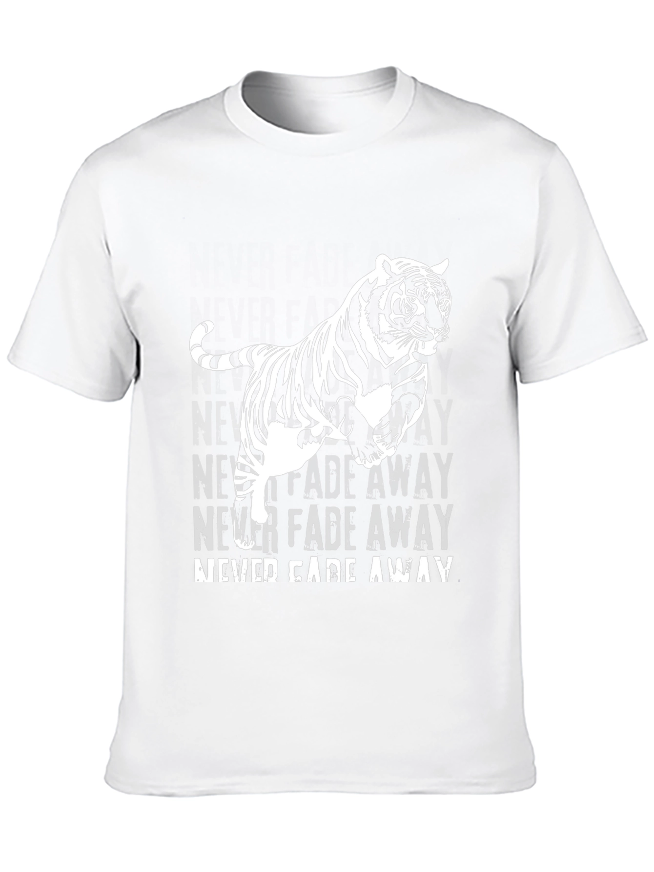 Black Bold Tiger Graphic Tee - Never Fade Away view 10