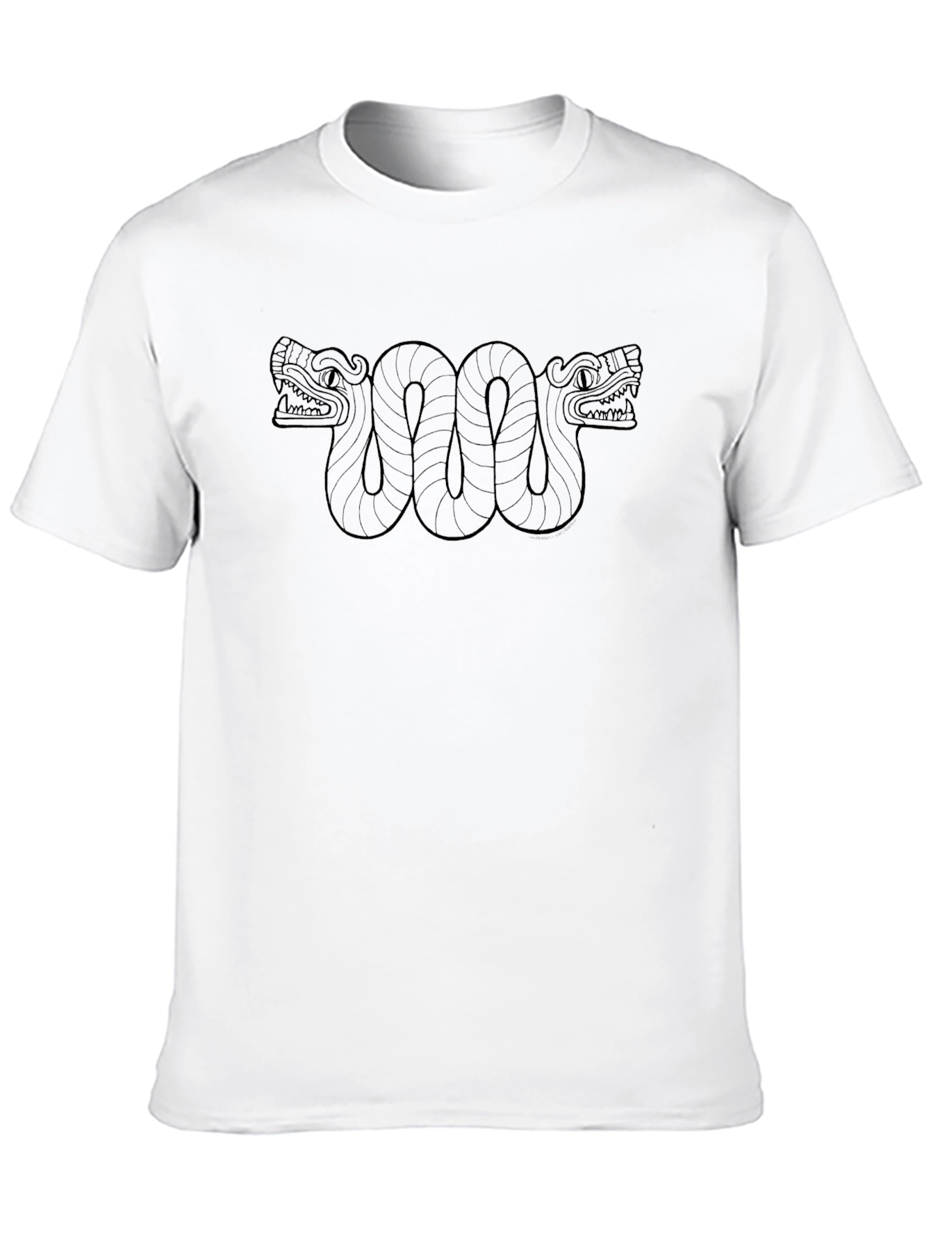 Black Aztec Serpent Tee - Stylish Graphic T-Shirt view 10