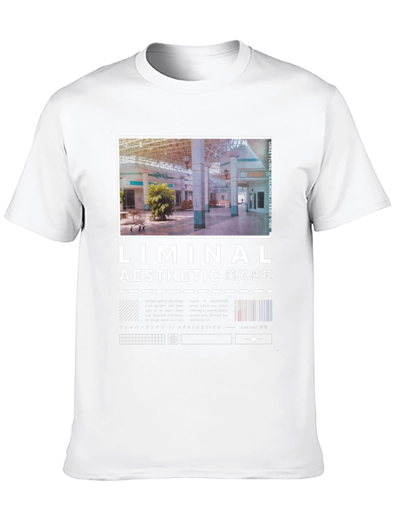 Black Liminal Aesthetic Graphic T-Shirt view 10