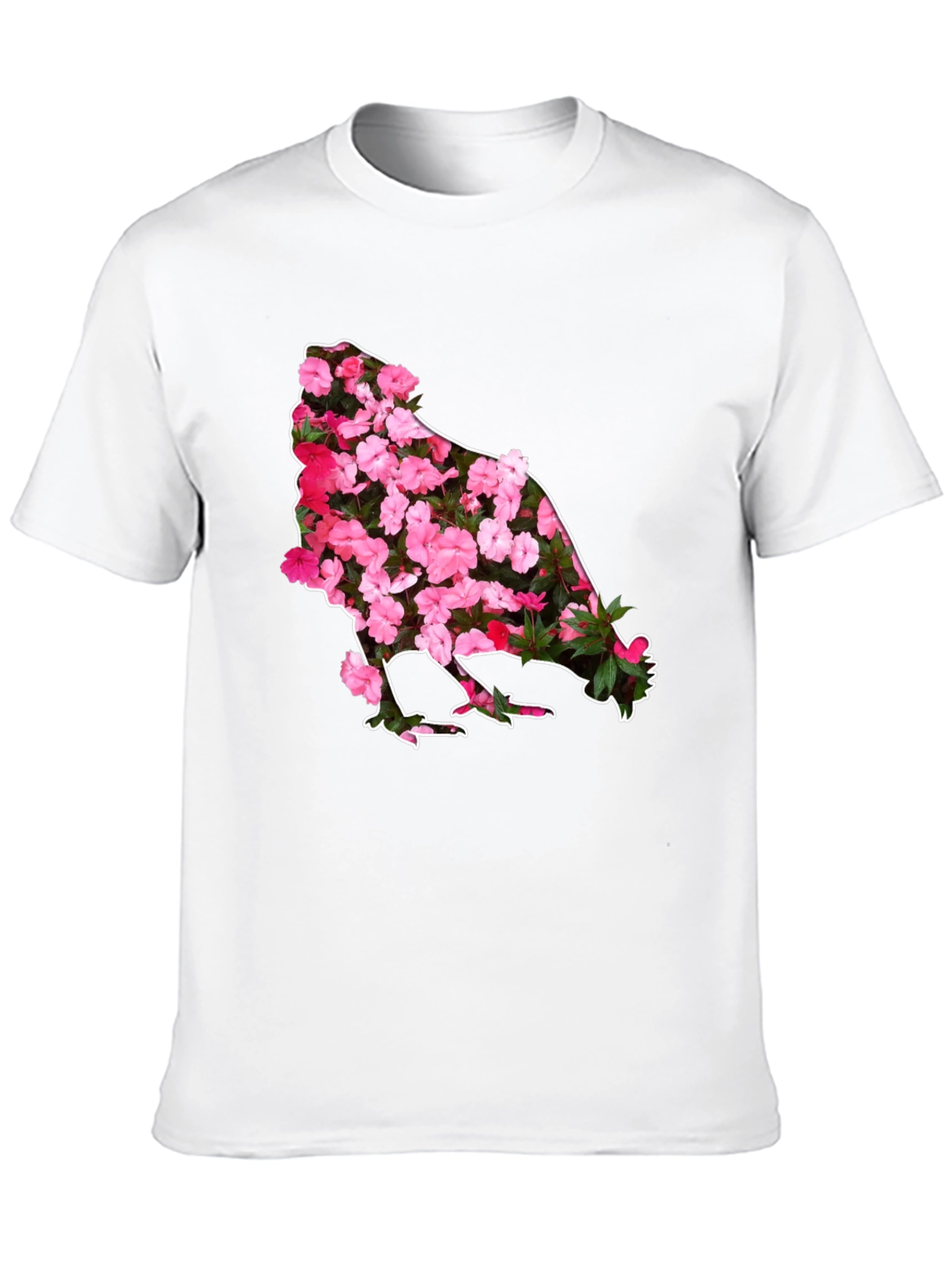 Black Floral Chicken Graphic Tee - Black view 10