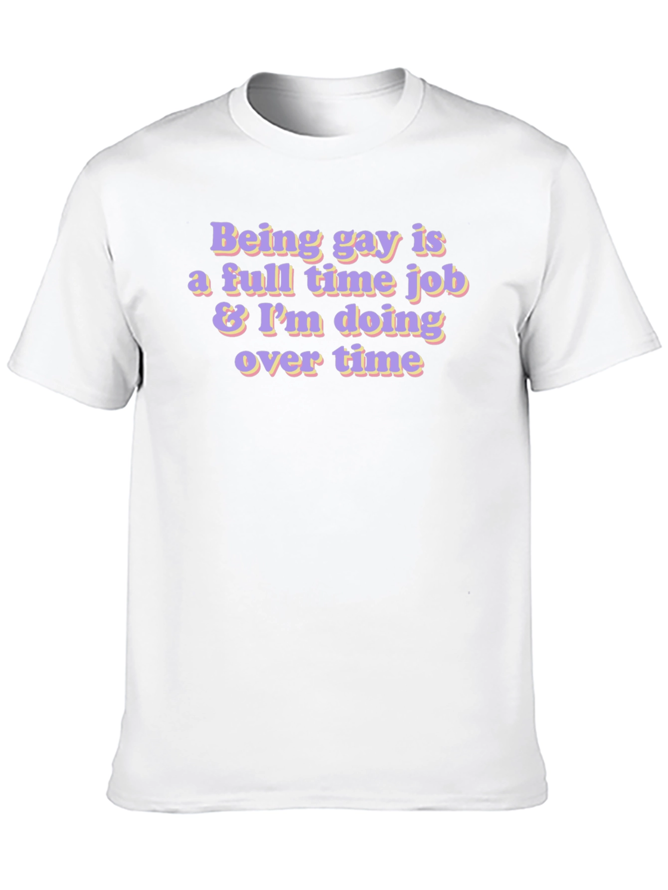 Black Gay Overtime Black T-Shirt view 10