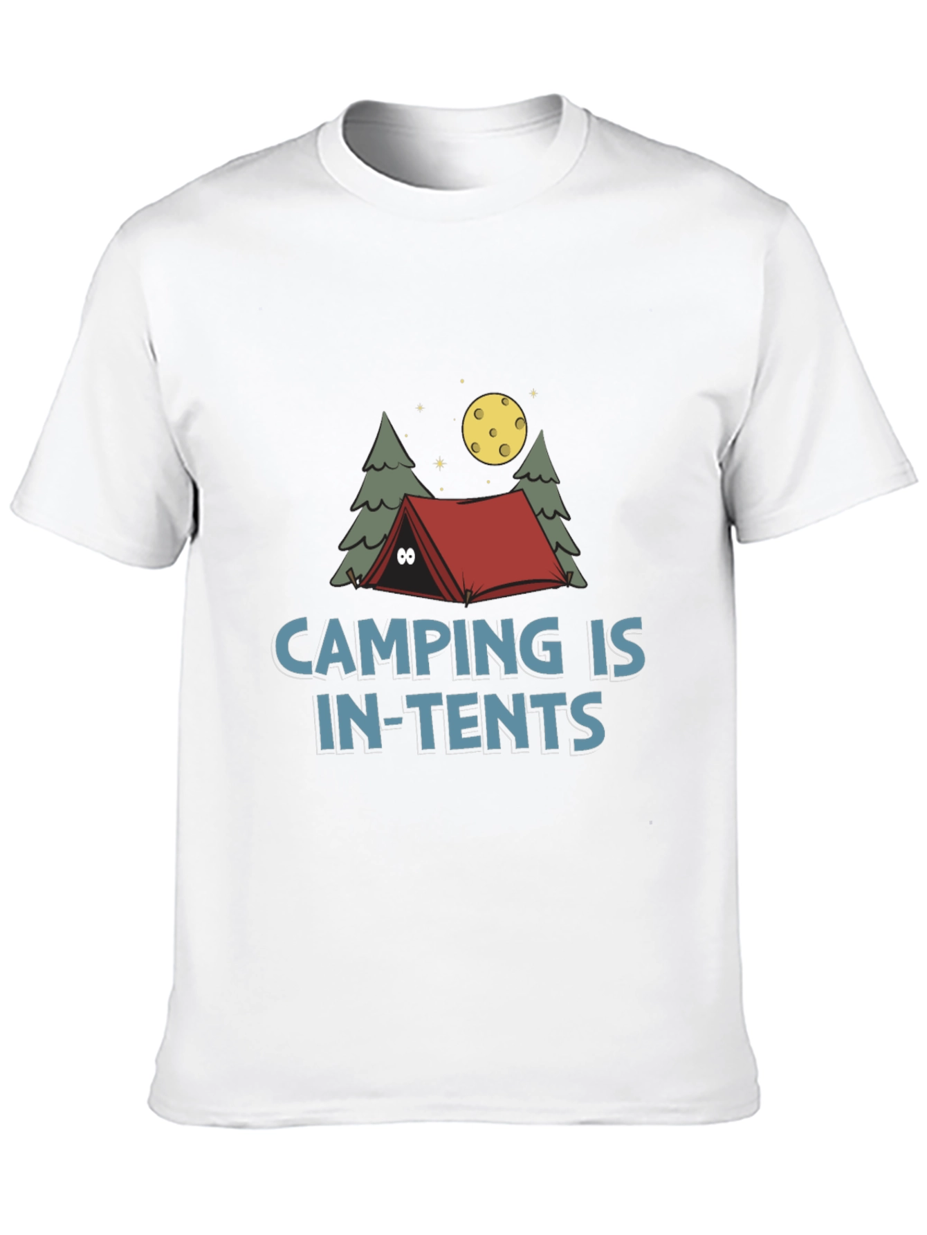 Black Camping Is In-Tents Funny Graphic Tee view 10