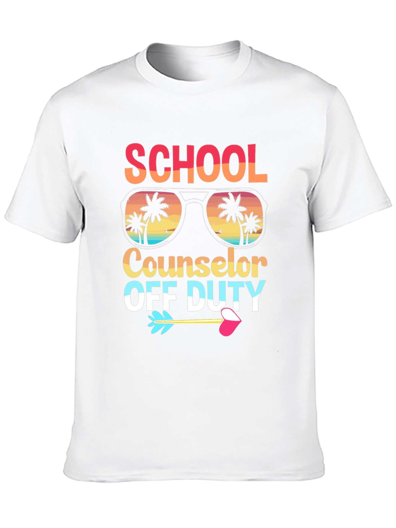 Black School Counselor Off Duty Graphic T-Shirt view 10