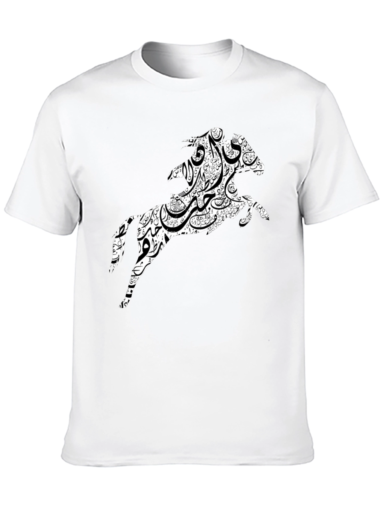 Black Black Tee with Horse Graphic view 10