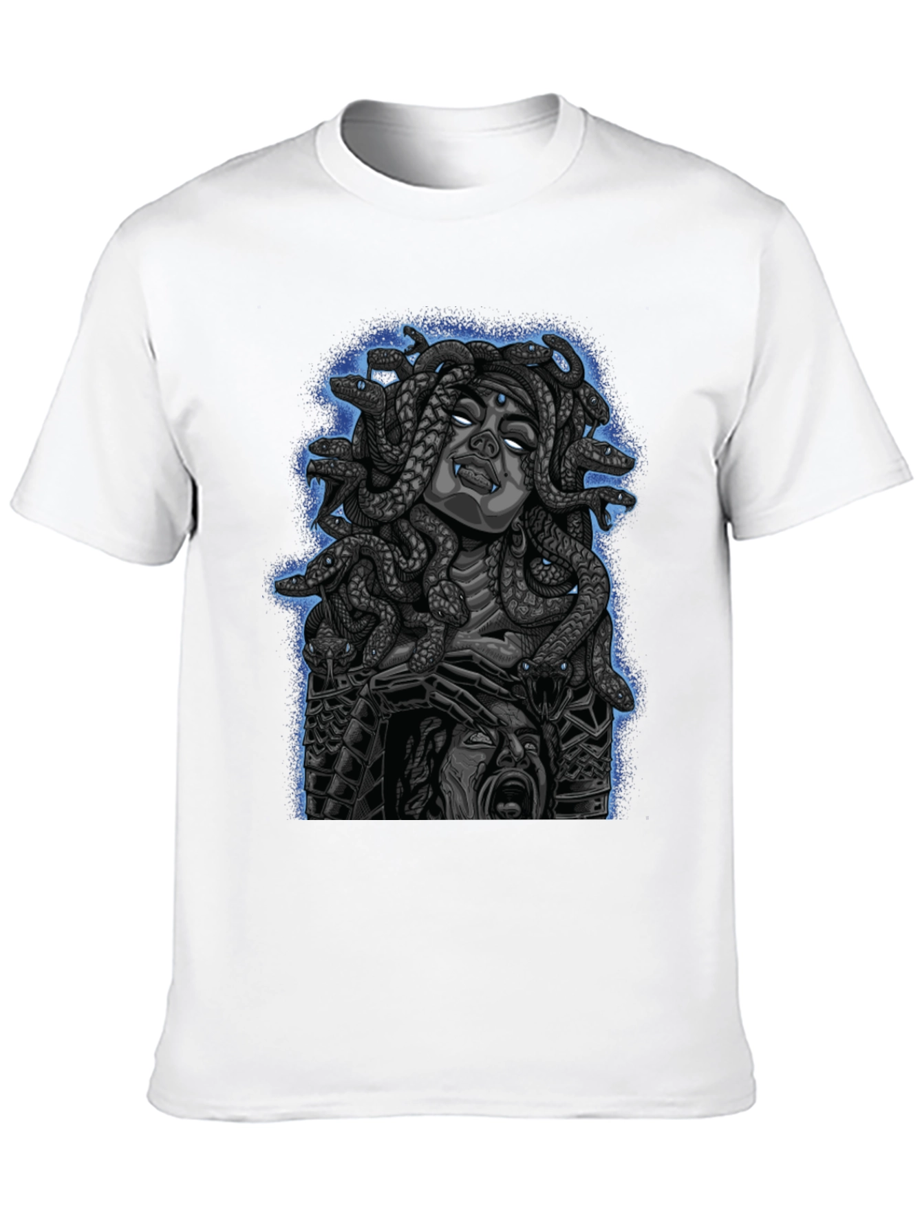 Black Medusa Graphic Print Tee - Mythical Style view 10