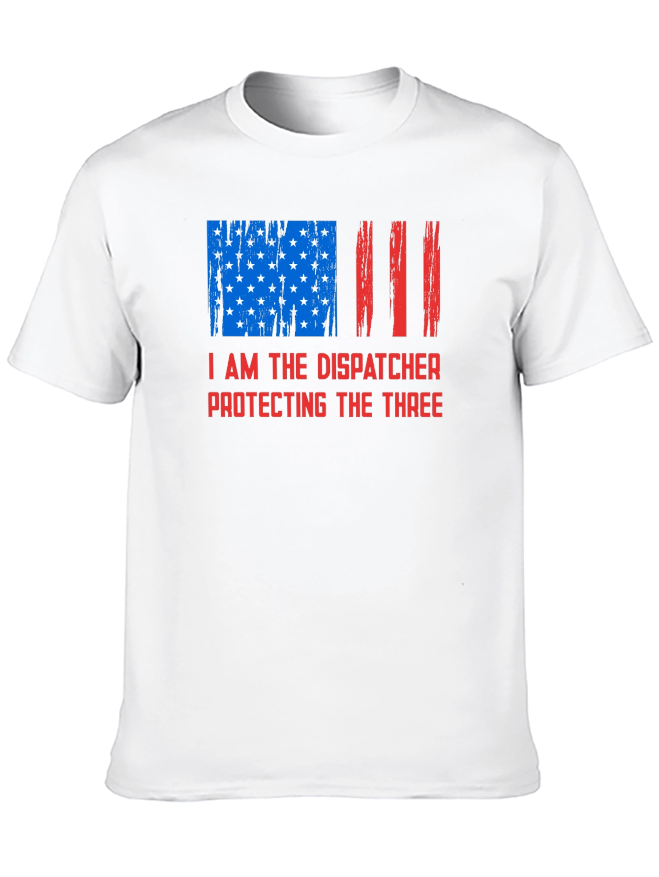 Black Dispatcher Protecting The Three Graphic T-Shirt view 10