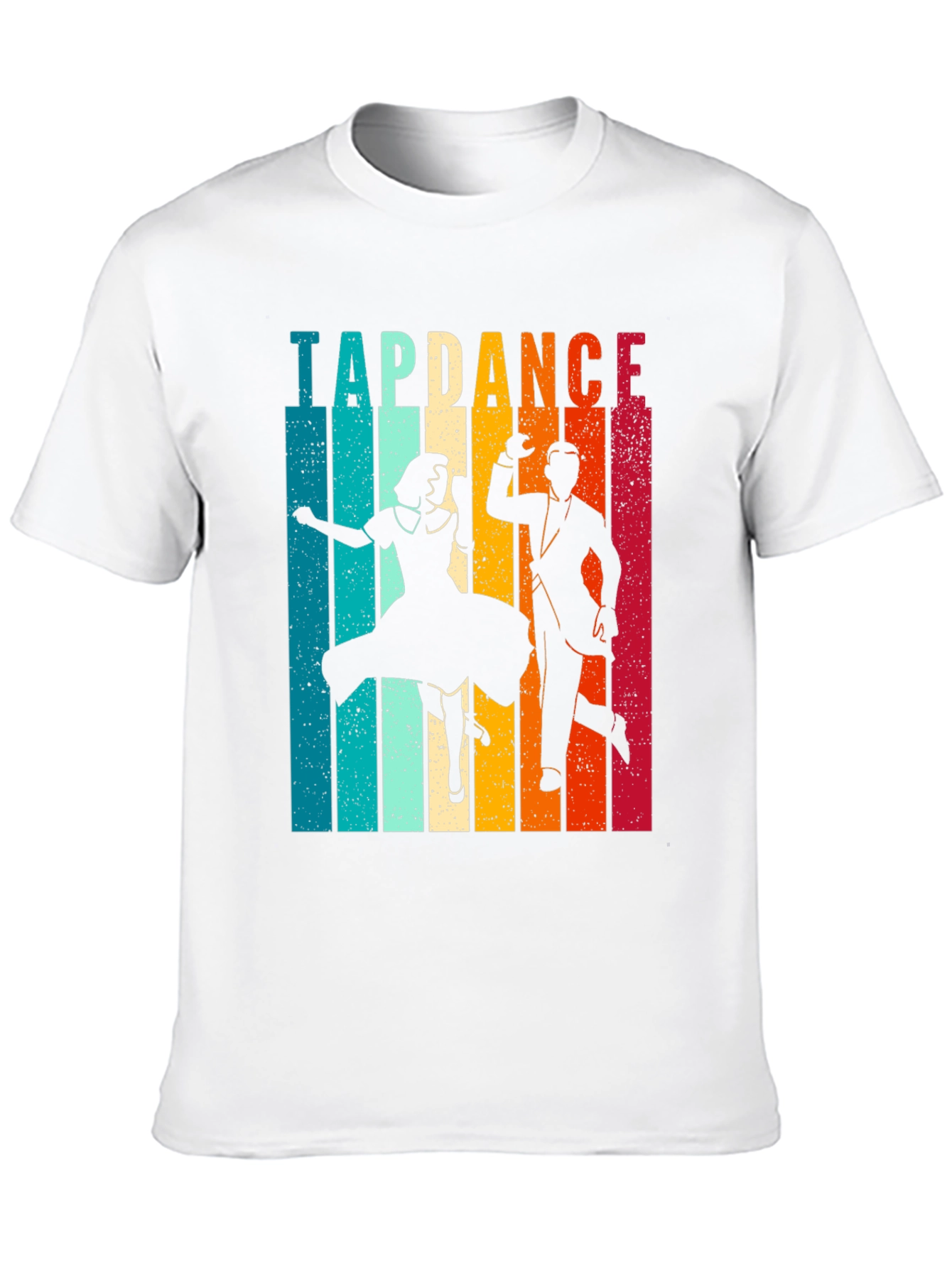 Black Retro Tap Dance T-Shirt - Vintage Dancer Tee view 10