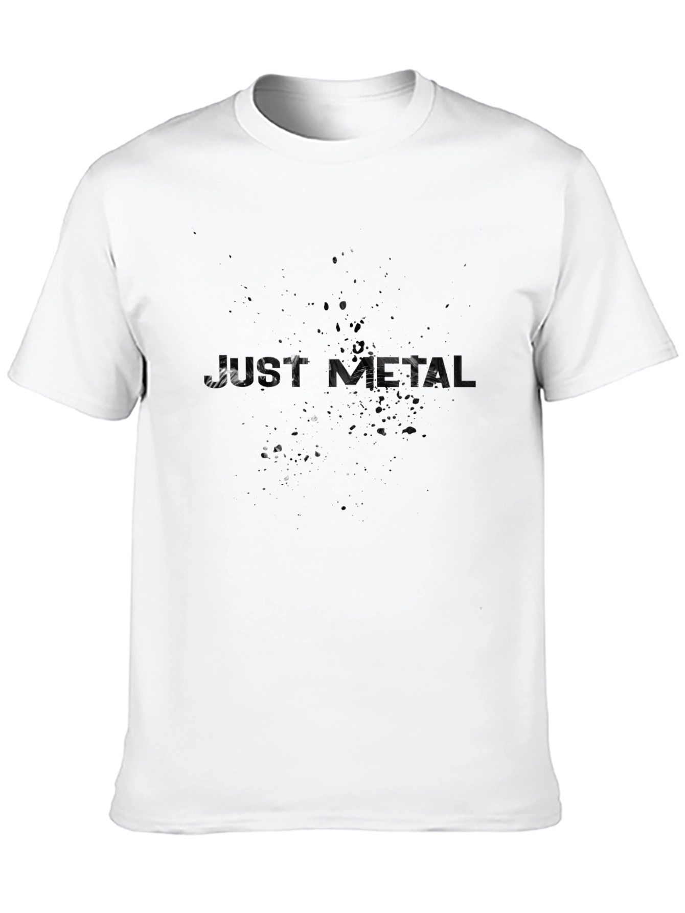 Black Just Metal Black Graphic T-Shirt view 10