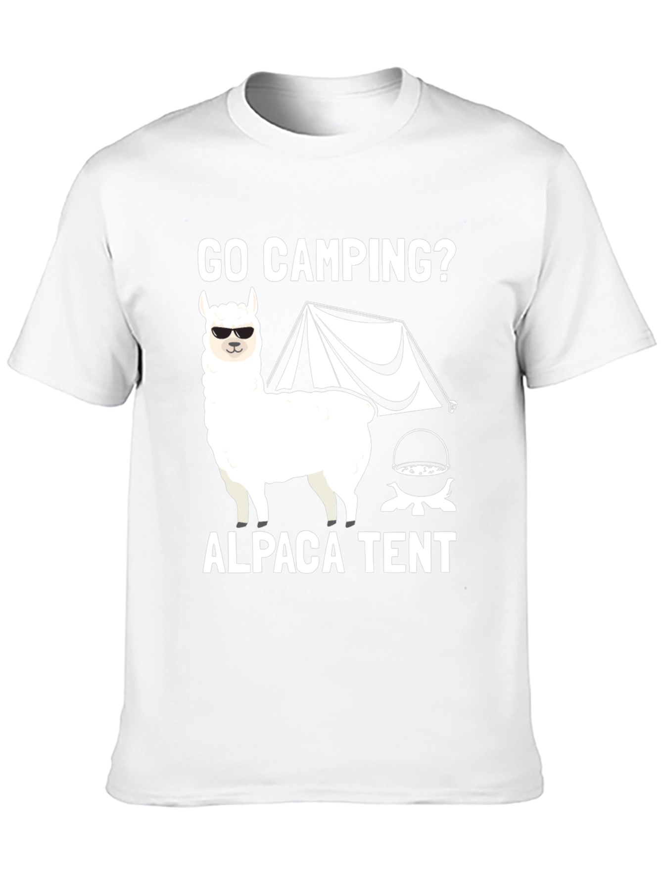 Go Camping Alpaca Tent Graphic Tee - 10