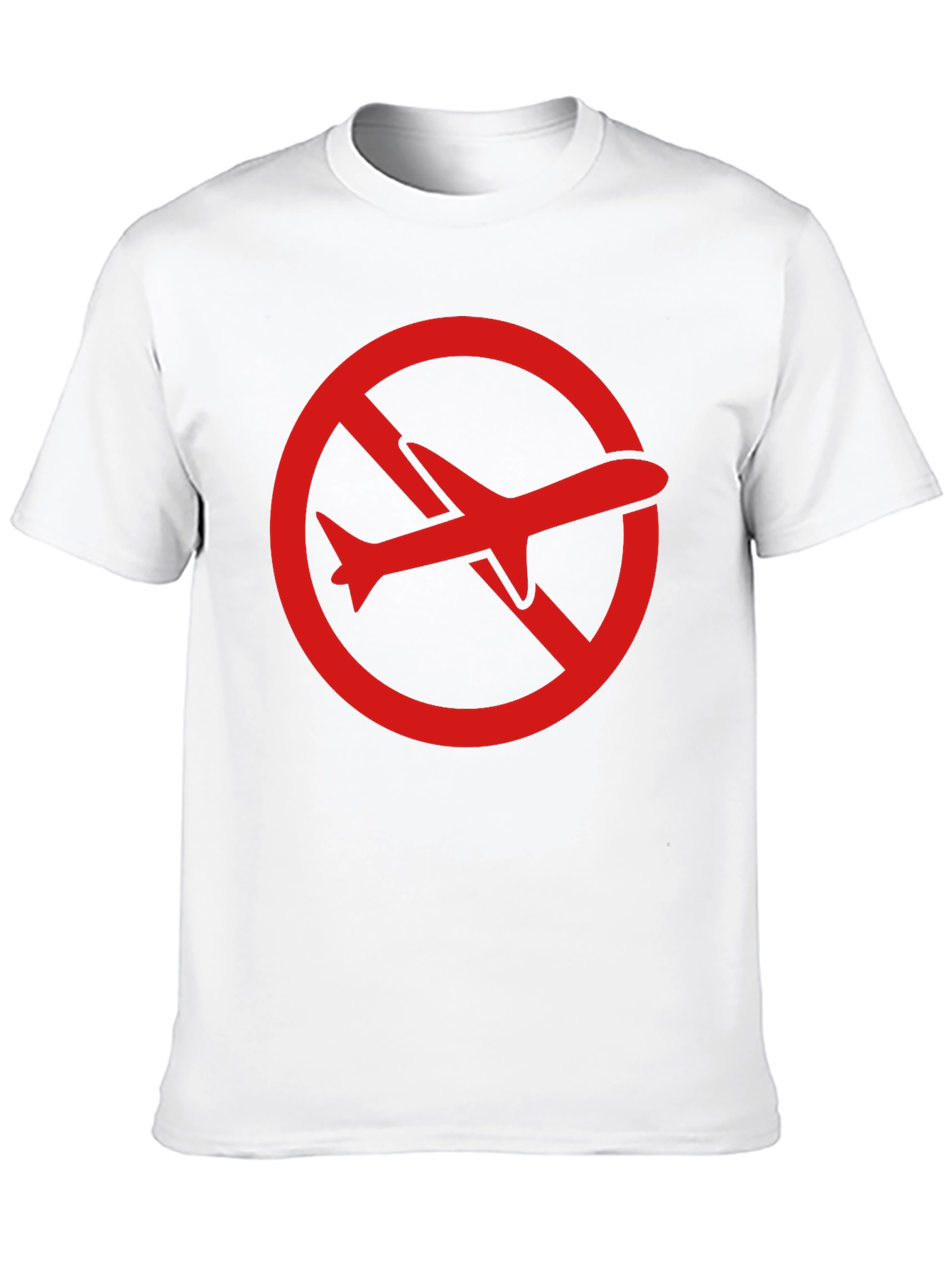 Black No Flights Graphic Tee - Black Cotton T-Shirt view 10